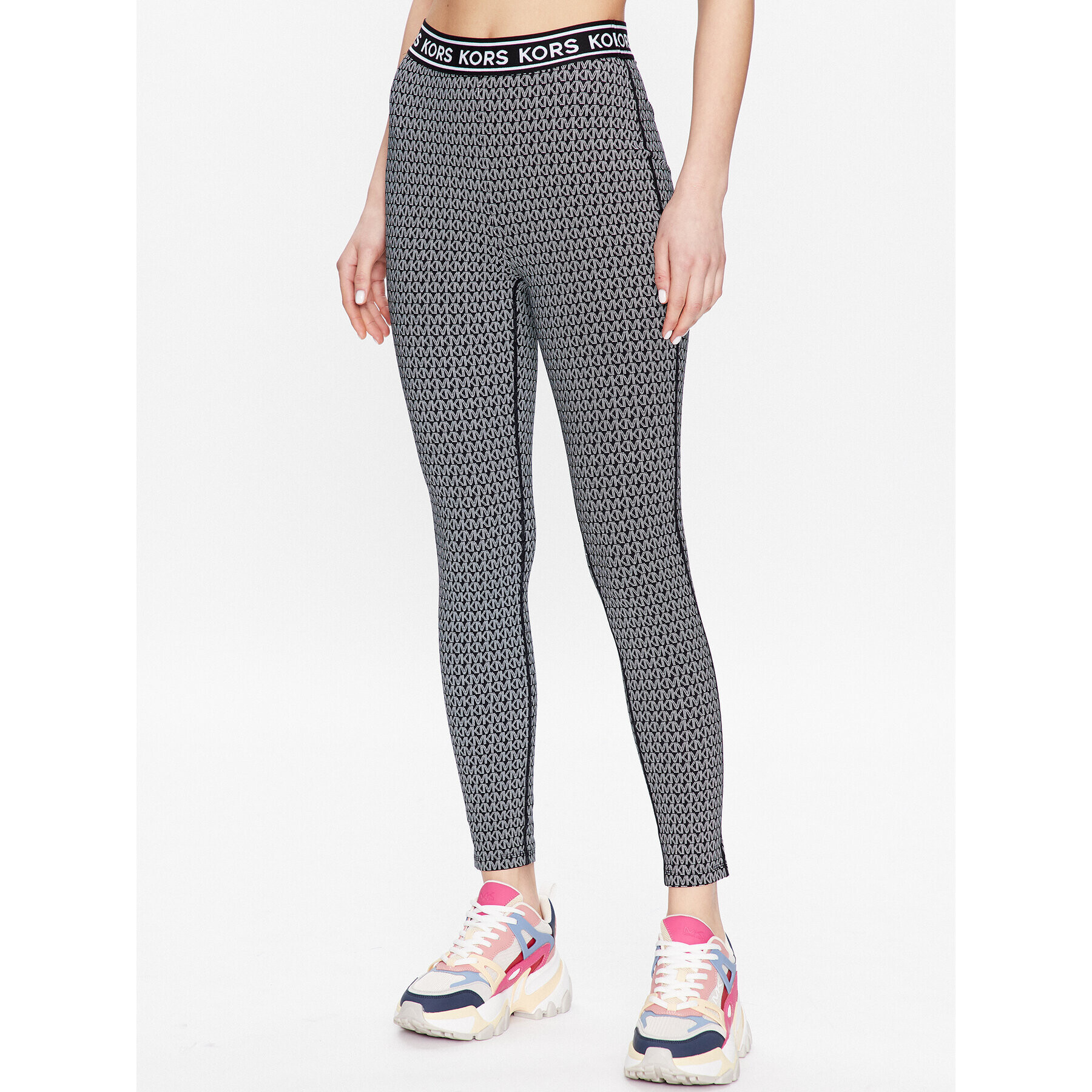 MICHAEL Michael Kors Leggings MR330G963Y Fekete Slim Fit - Pepit.hu