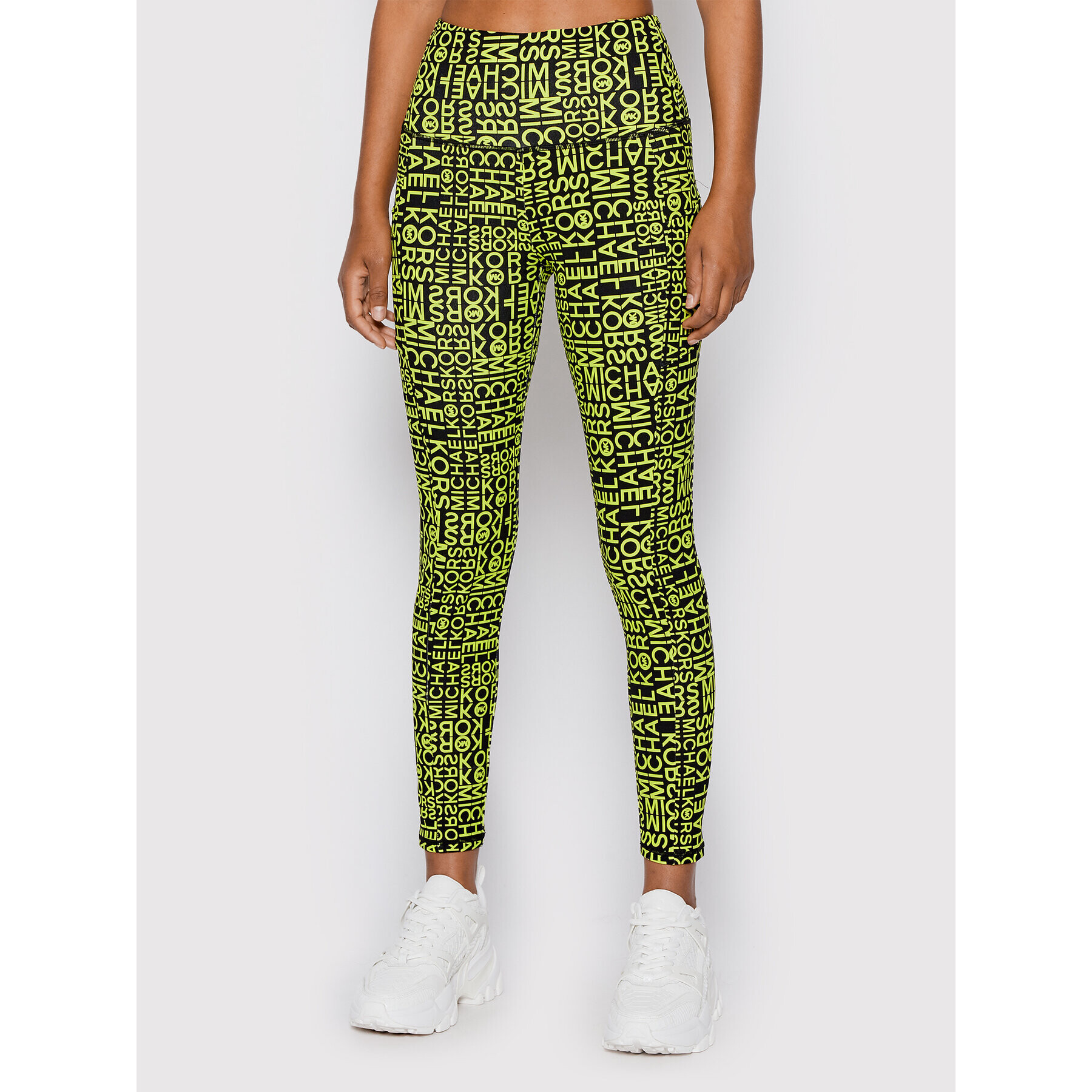 MICHAEL Michael Kors Leggings MS2309O3ZU Zöld Slim Fit - Pepit.hu