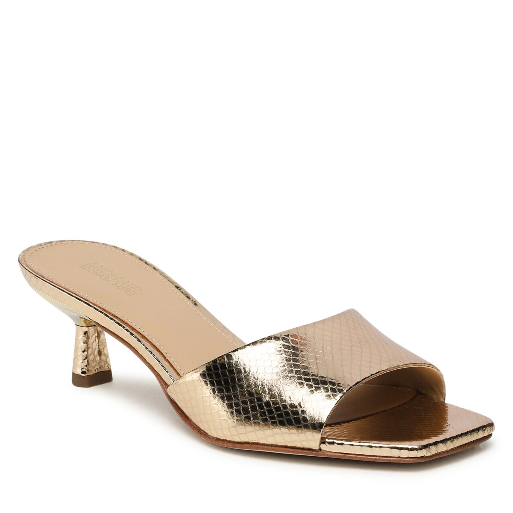 MICHAEL Michael Kors Papucs Amal Kitten Sandal 40F2AMMA1M Arany - Pepit.hu