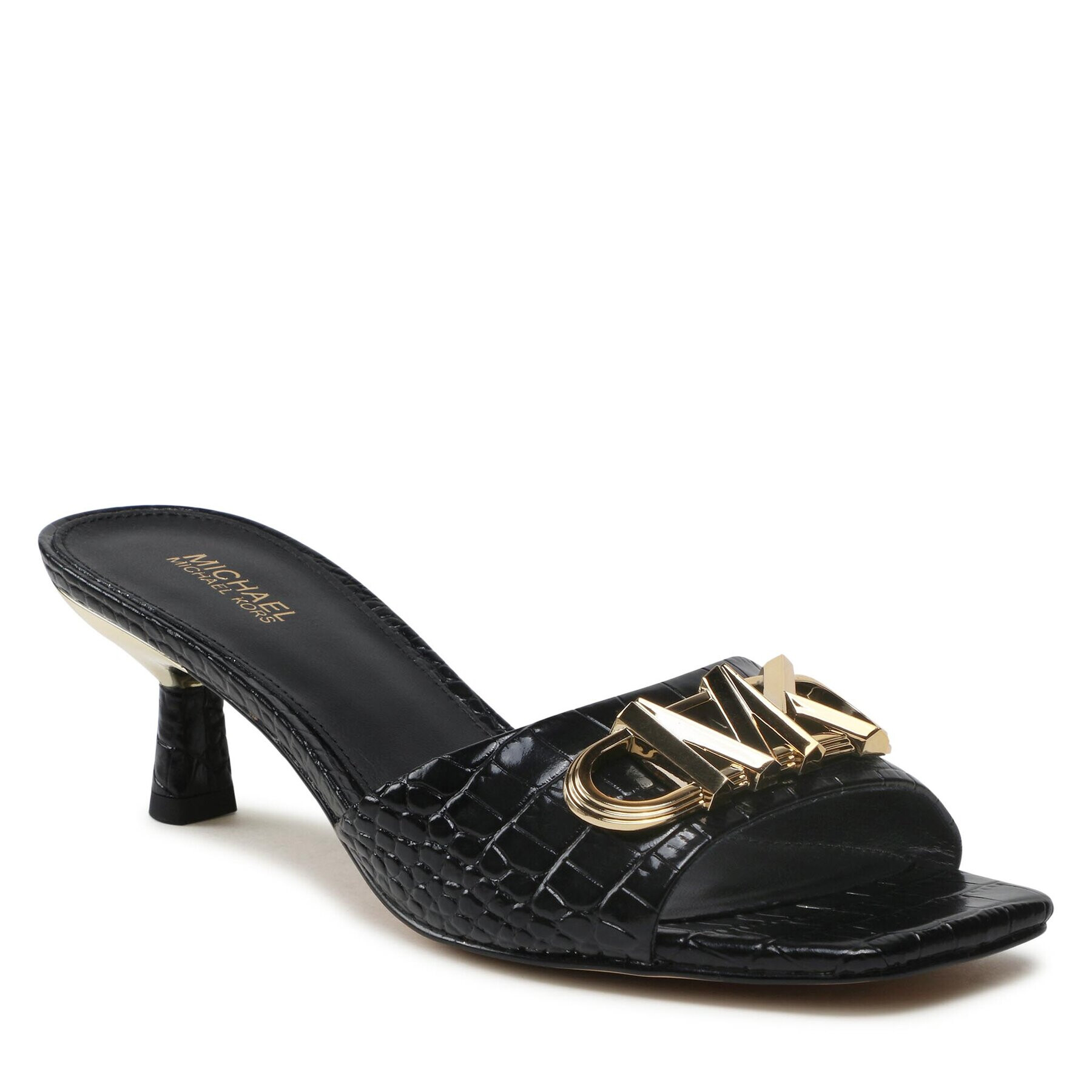 MICHAEL Michael Kors Papucs Amal Kitten Sandal 40S3AMMA1E Fekete - Pepit.hu