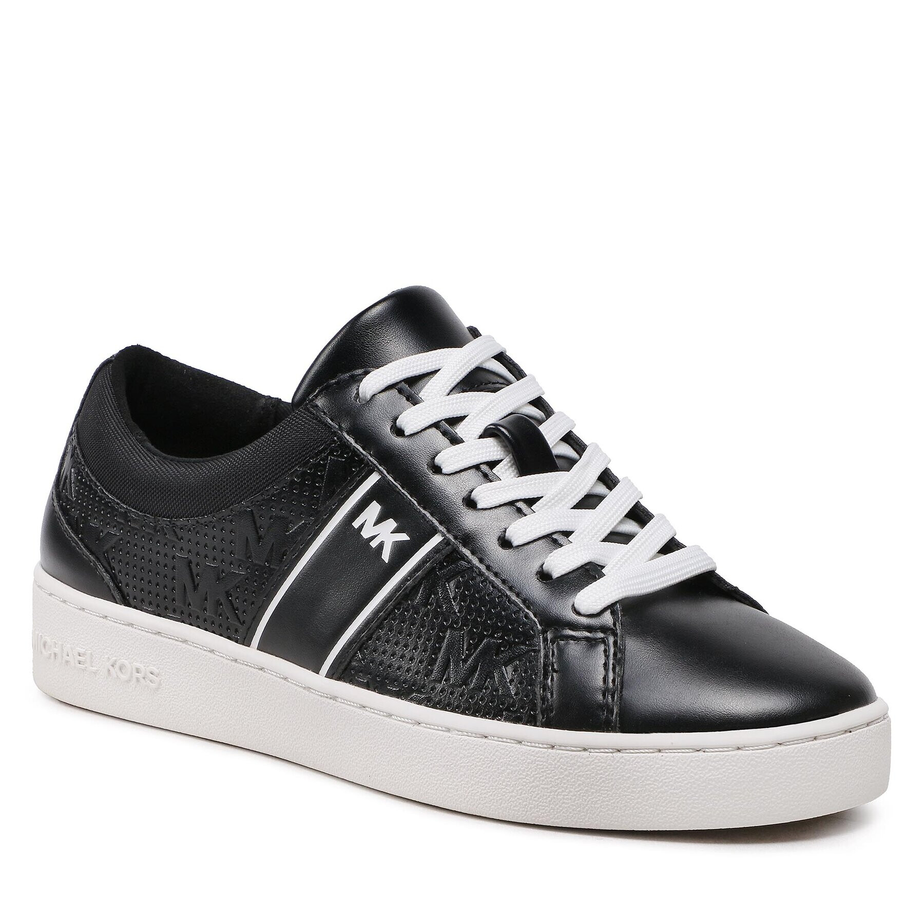 MICHAEL Michael Kors Sportcipő Juno Stripe Lace Up 43R3JUFSAB Fekete - Pepit.hu