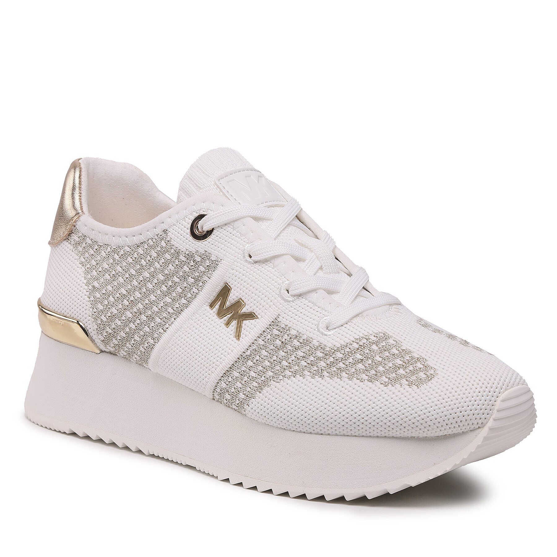 MICHAEL Michael Kors Sportcipő Monique Knit Trainer 43R3MQFSBM Fehér - Pepit.hu