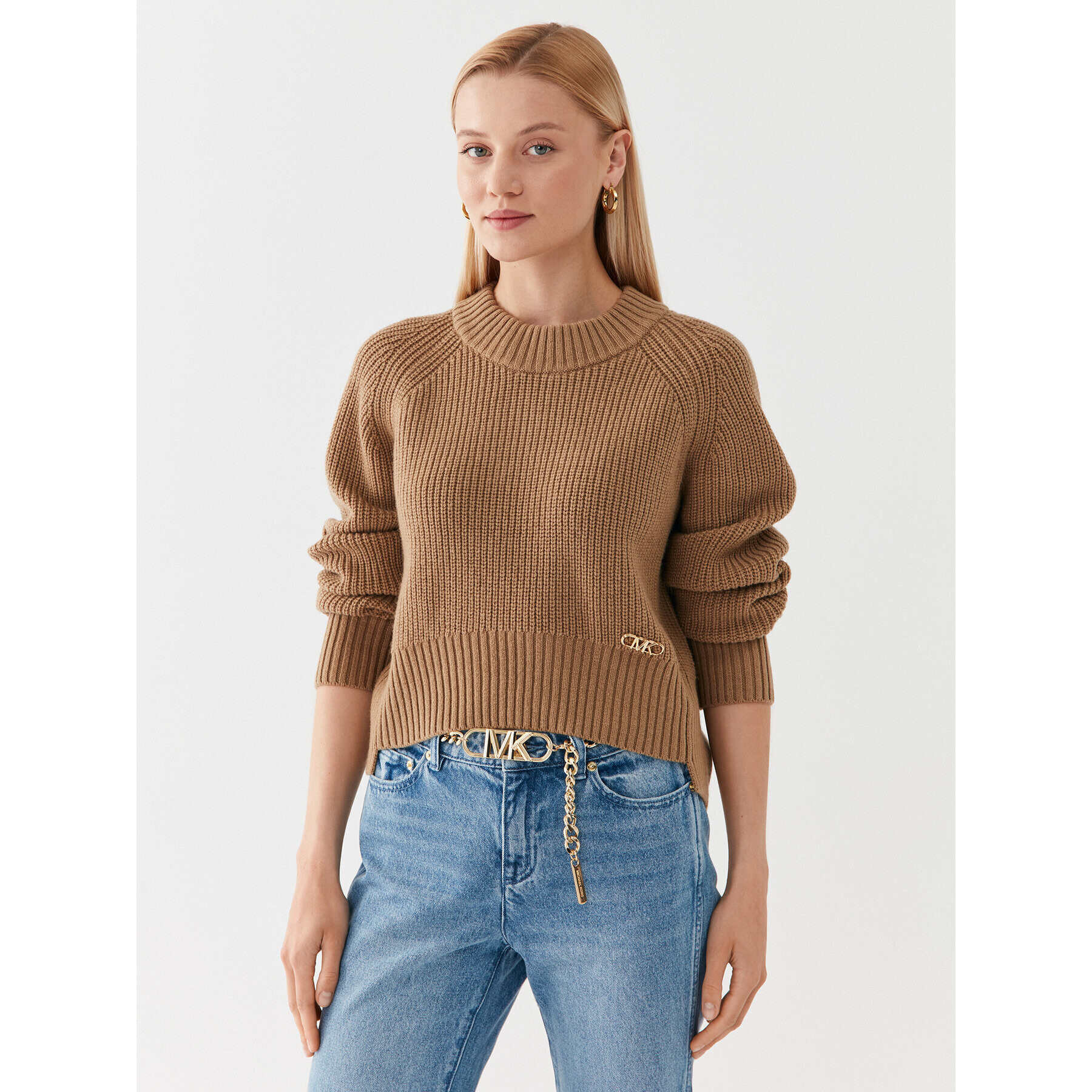 MICHAEL Michael Kors Sweater MF360NR6V1 Barna Relaxed Fit - Pepit.hu