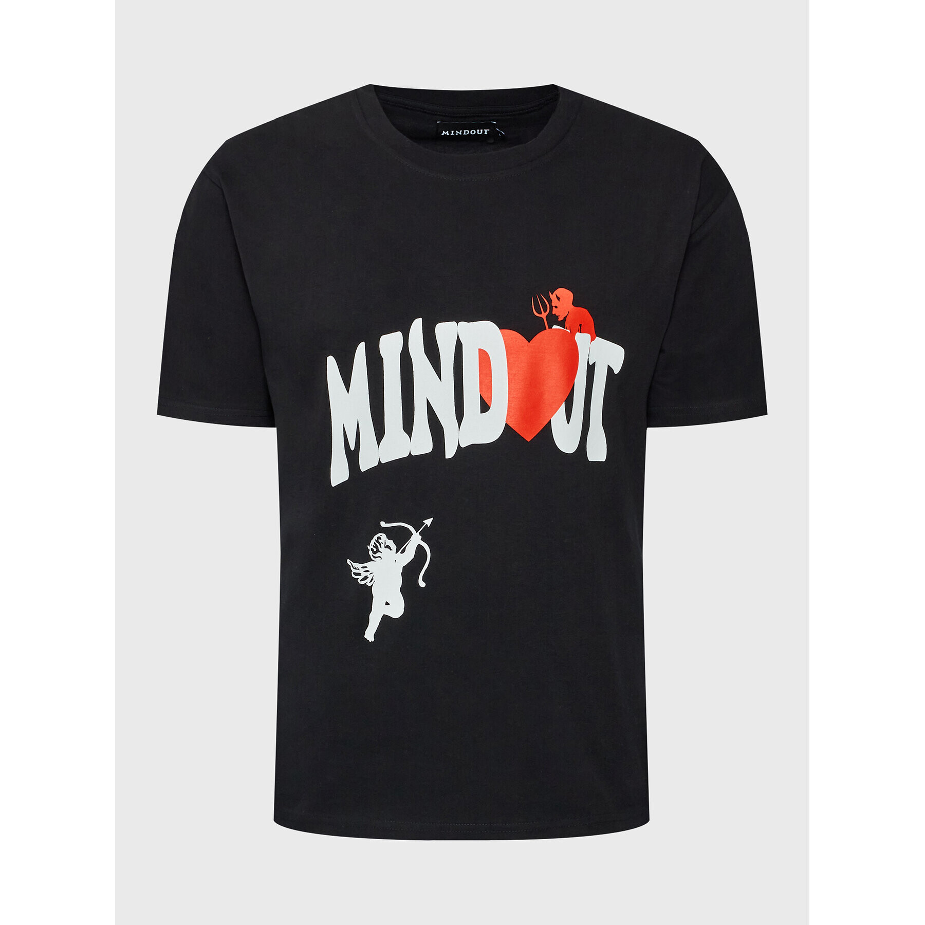 Mindout Póló Unisex Heart Fekete Oversize - Pepit.hu