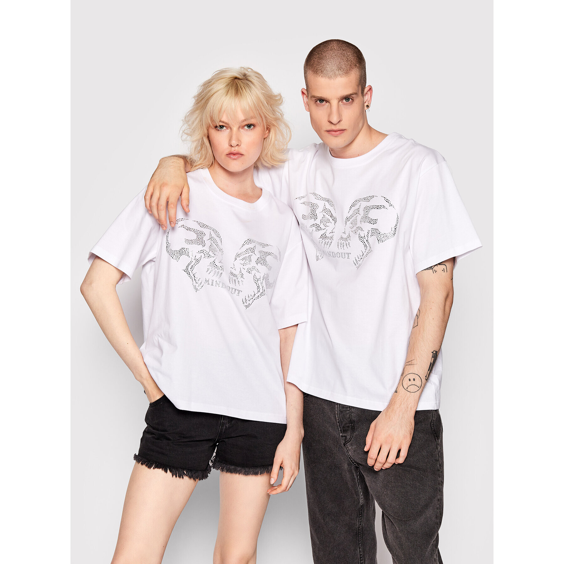 Mindout Póló Unisex Rage Fehér Oversize - Pepit.hu