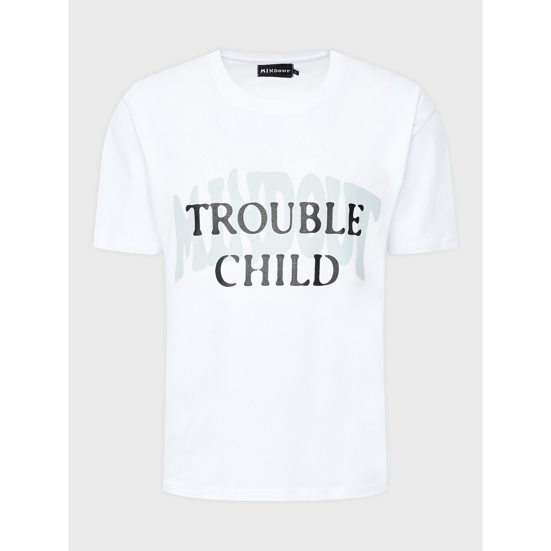 Mindout Póló Unisex Trouble Child Fehér Oversize - Pepit.hu