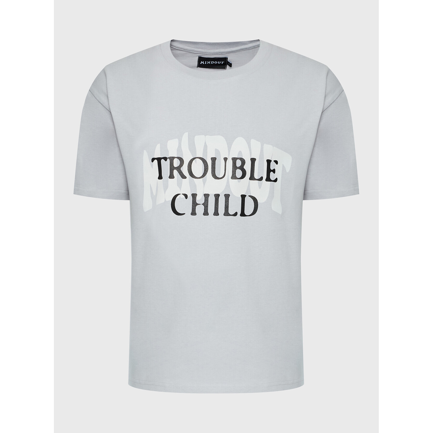 Mindout Póló Unisex Trouble Child Szürke Oversize - Pepit.hu