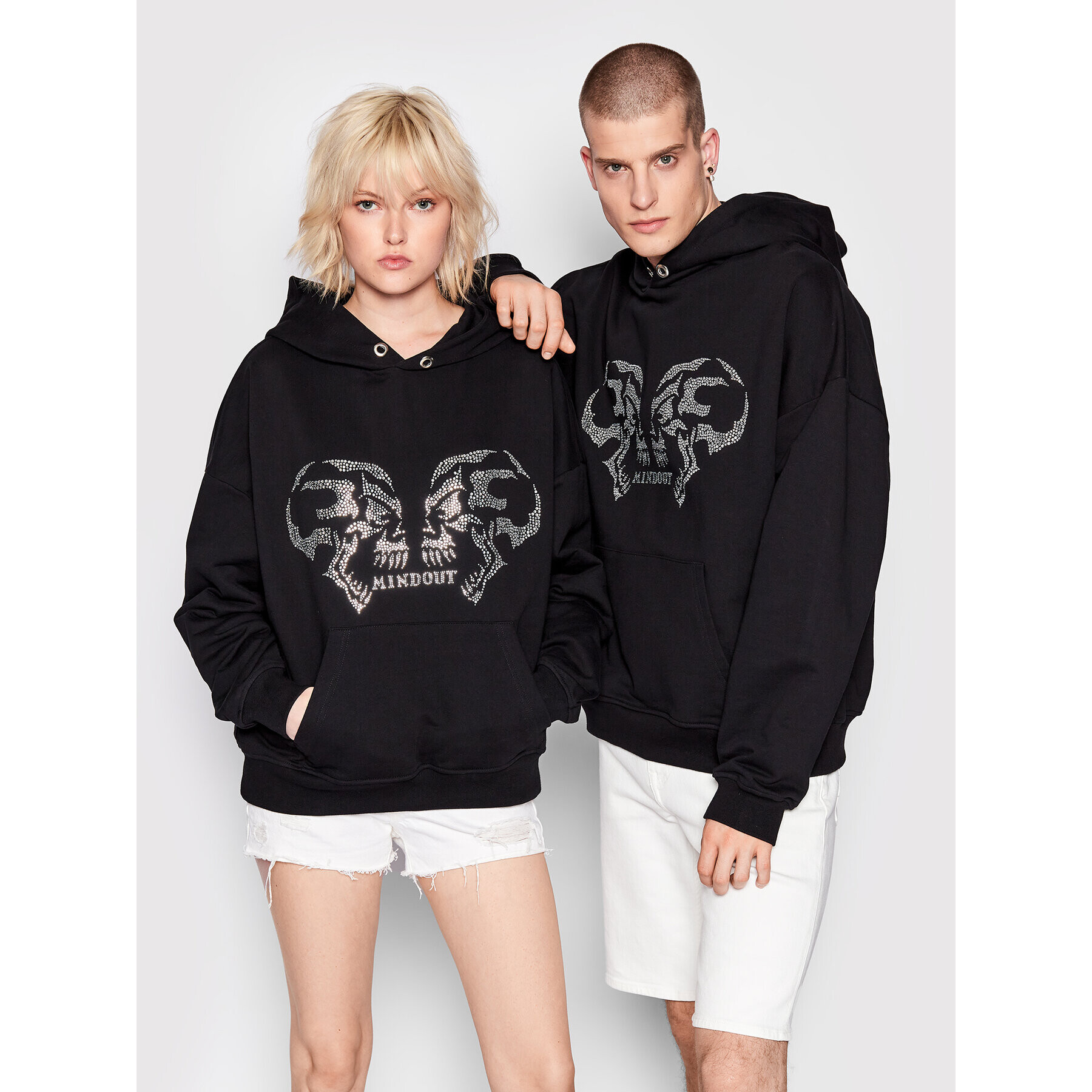 Mindout Pulóver Unisex Fekete Oversize - Pepit.hu