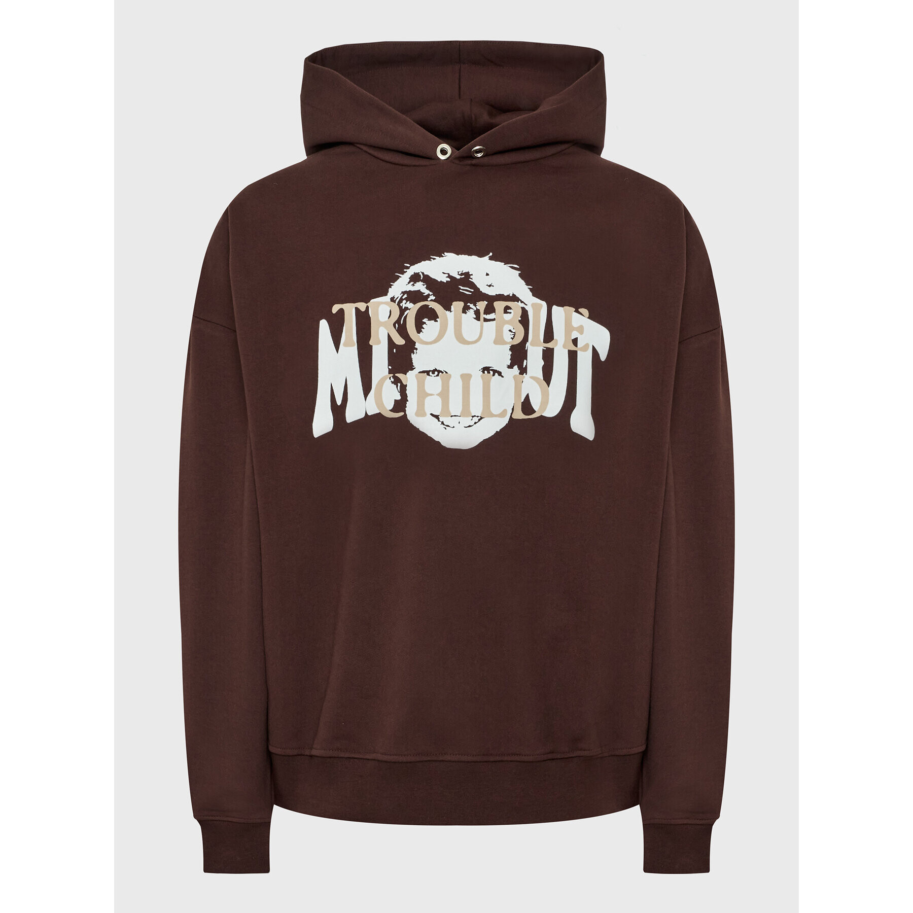 Mindout Pulóver Unisex Trouble Child Barna Oversize - Pepit.hu