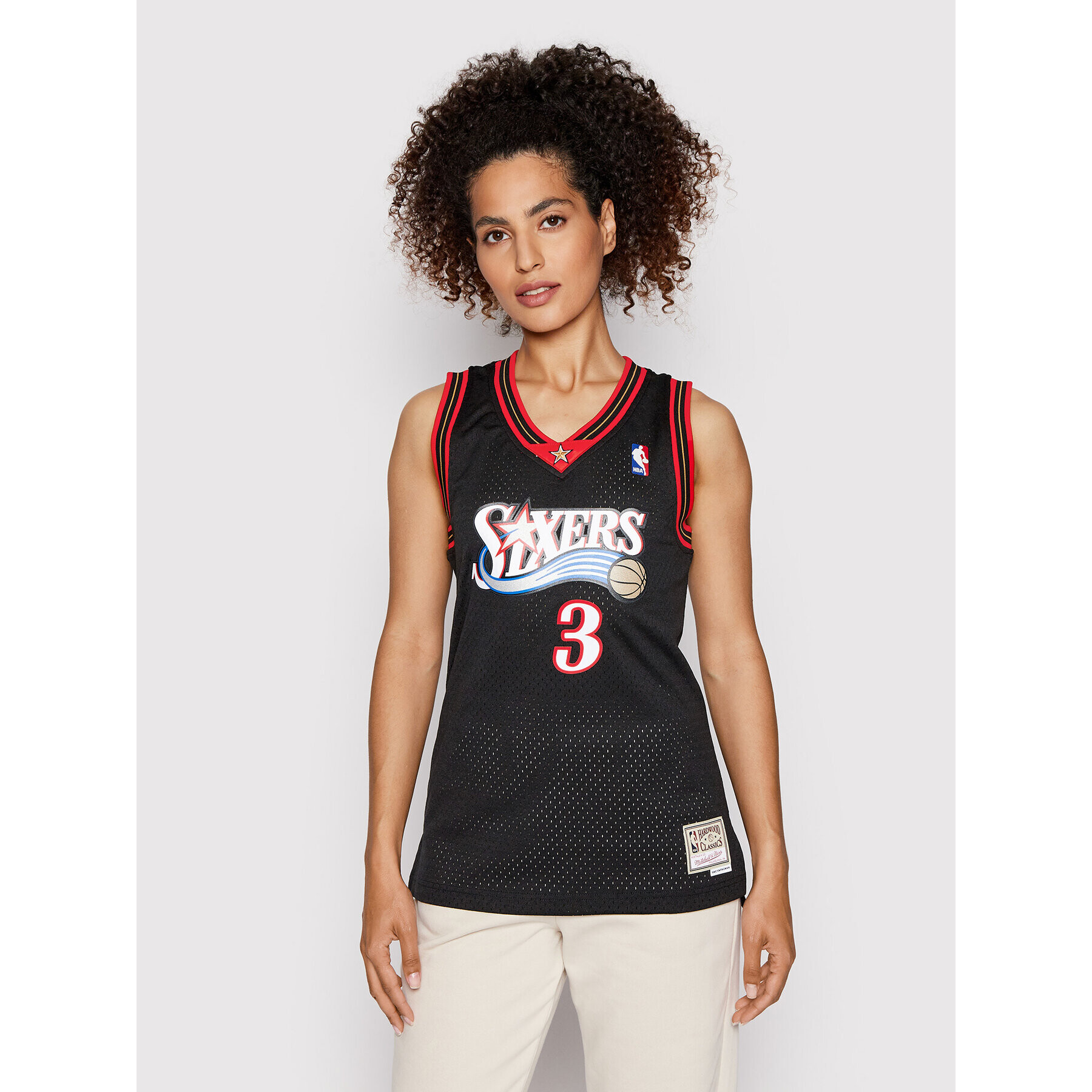 Mitchell & Ness Felső NNBJEL18120 Fekete Regular Fit - Pepit.hu