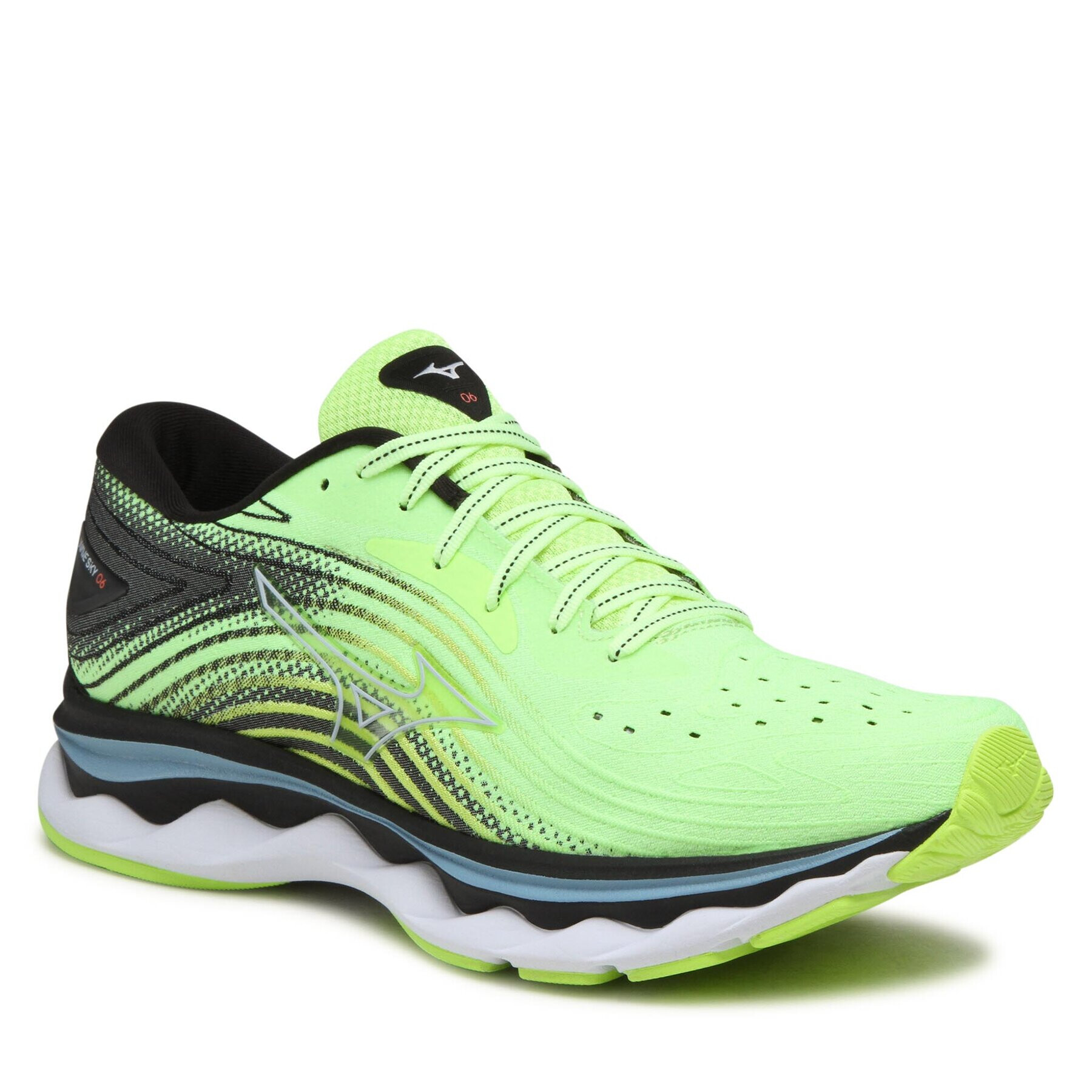 Mizuno Cipő Wave Sky 6 J1GC220205 Zöld - Pepit.hu