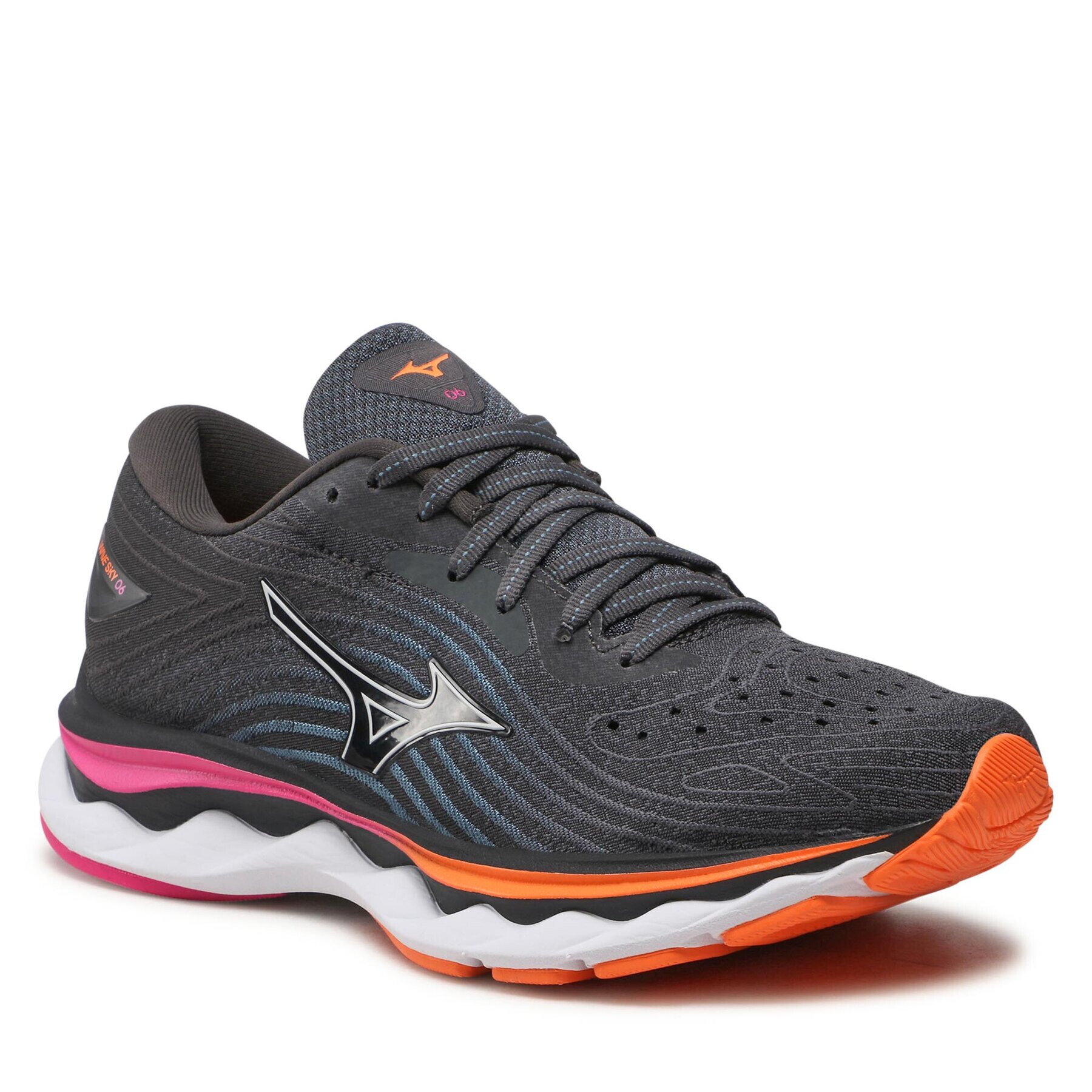 Mizuno Cipő Wave Sky 6 J1GD220271 Szürke - Pepit.hu