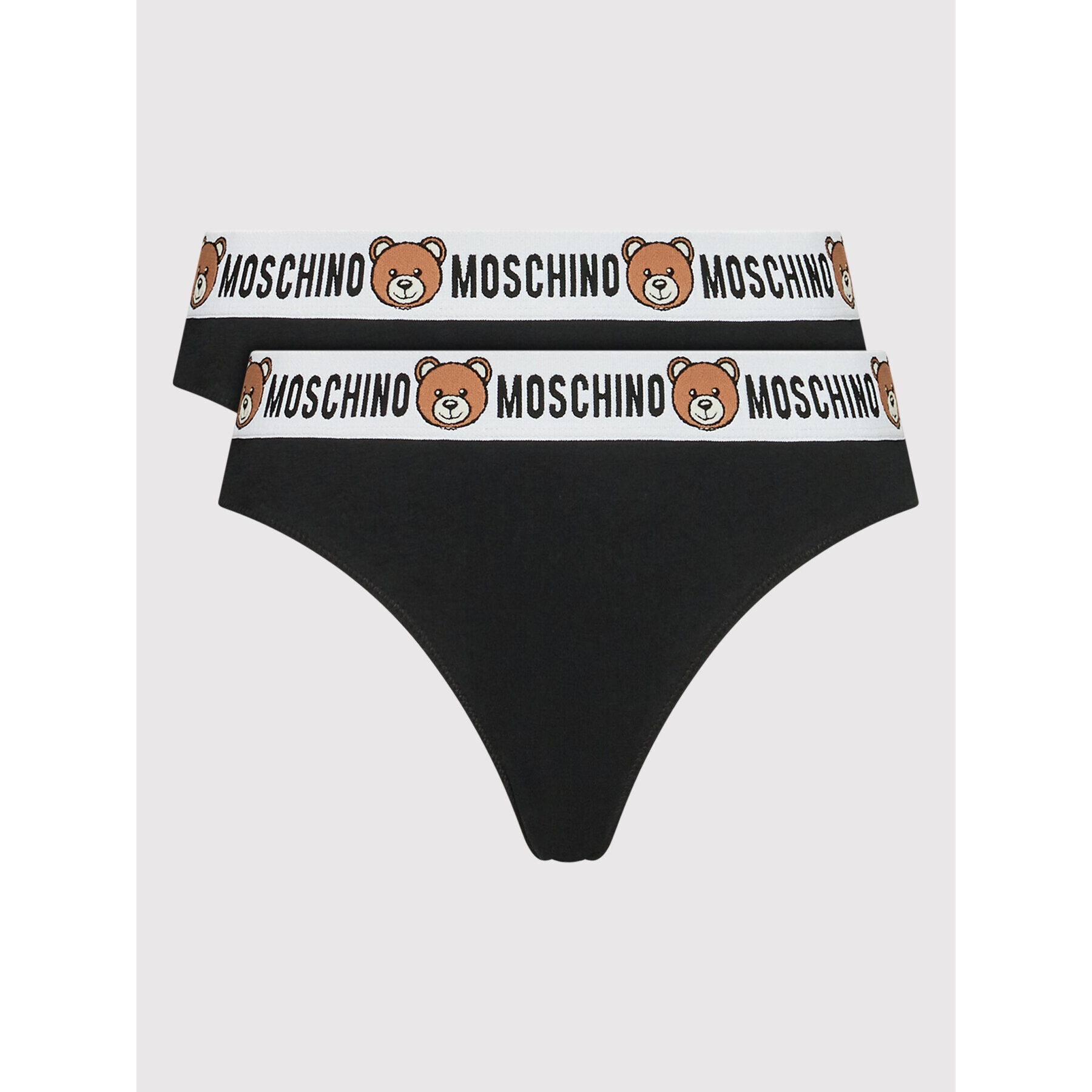 MOSCHINO Underwear & Swim 2 db brazil alsó 4711 9003 Fekete - Pepit.hu