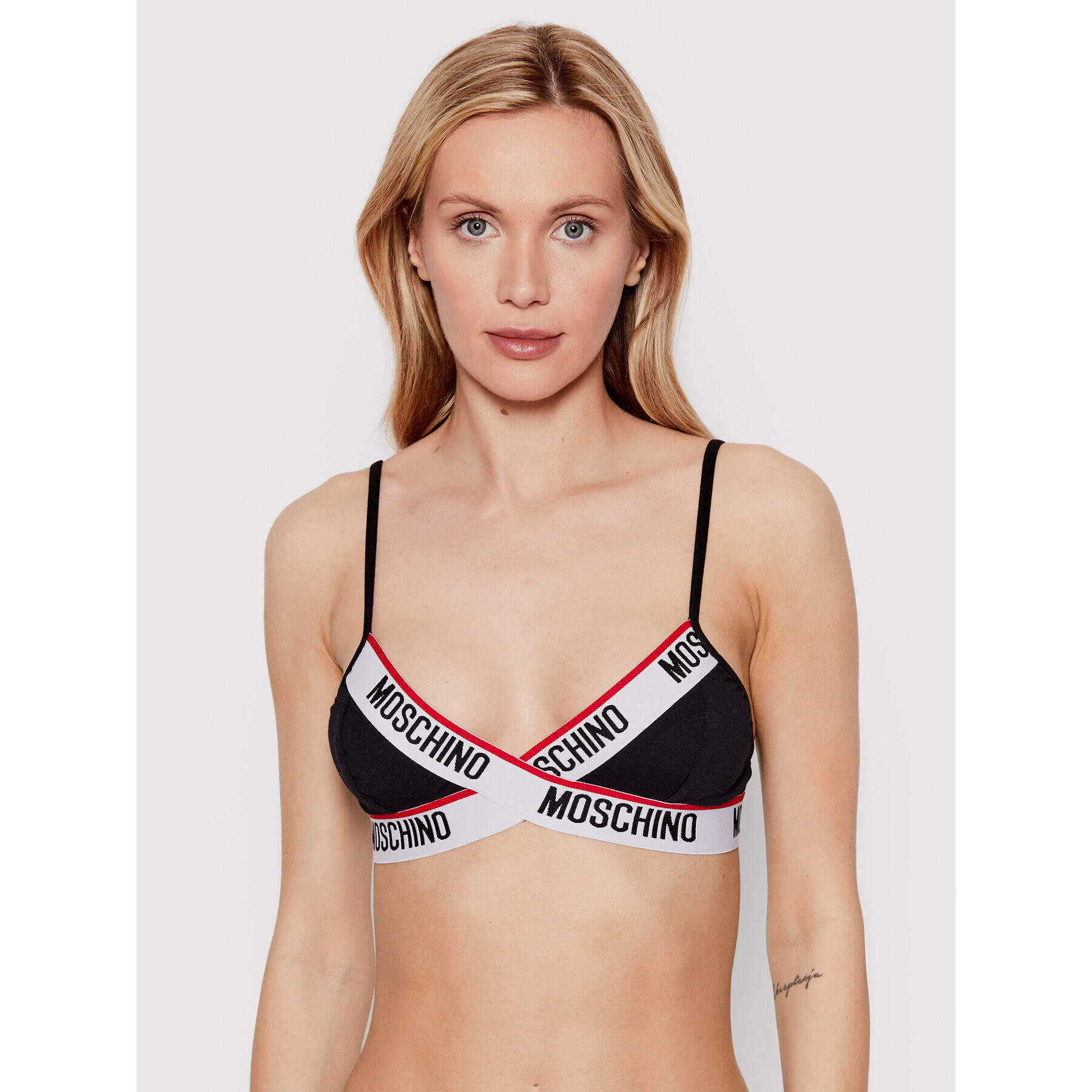 MOSCHINO Underwear & Swim Bralette melltartó 4611 9003 Fekete - Pepit.hu