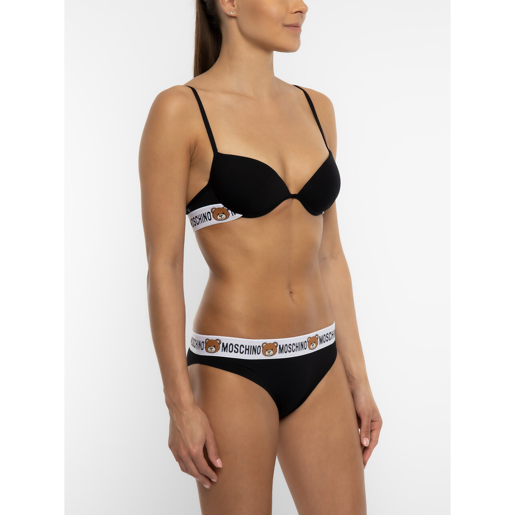 MOSCHINO Underwear & Swim Melltartó alsó huzallal A4615 9003 Fekete - Pepit.hu