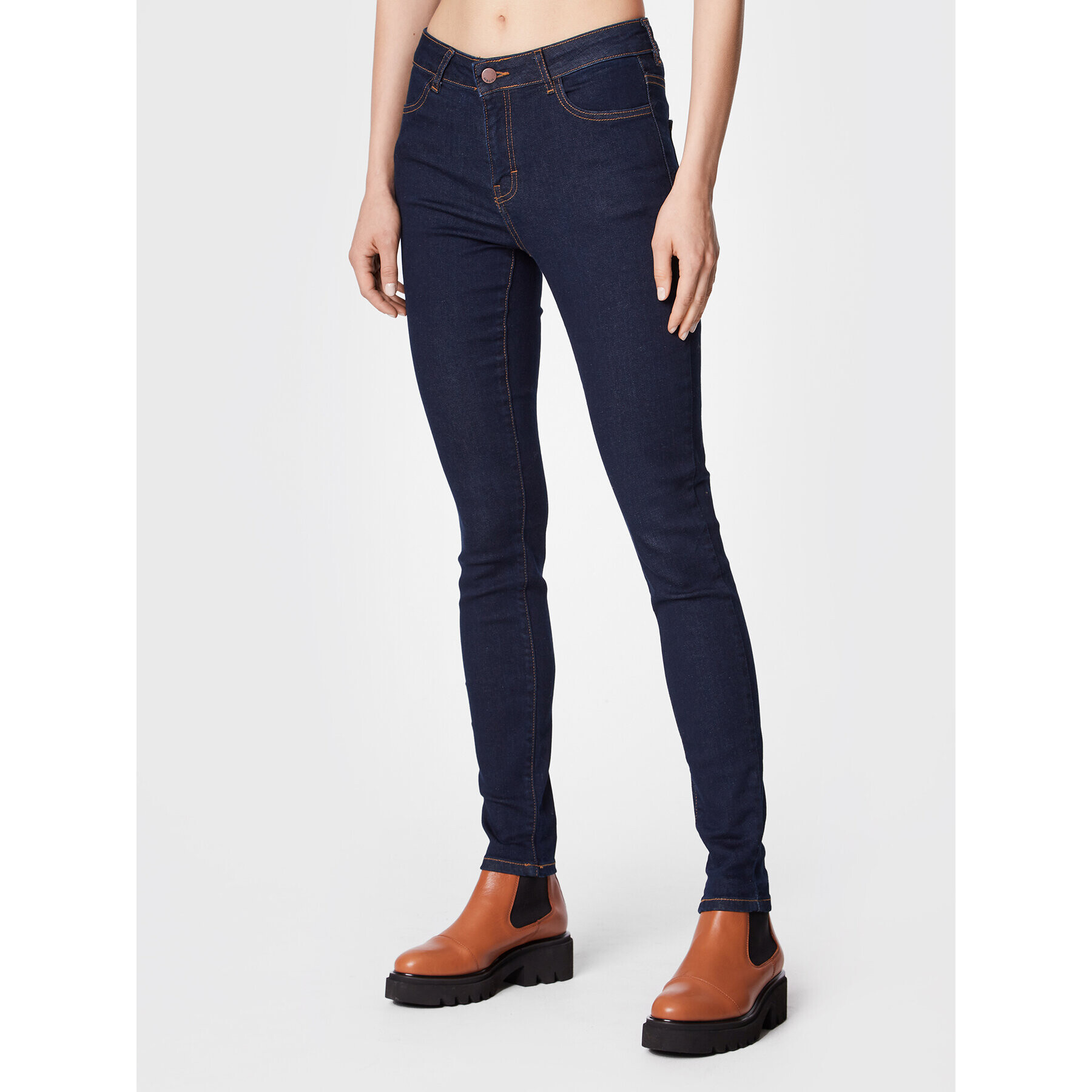 Moss Copenhagen Farmer Petra 14744 Sötétkék Skinny Fit - Pepit.hu