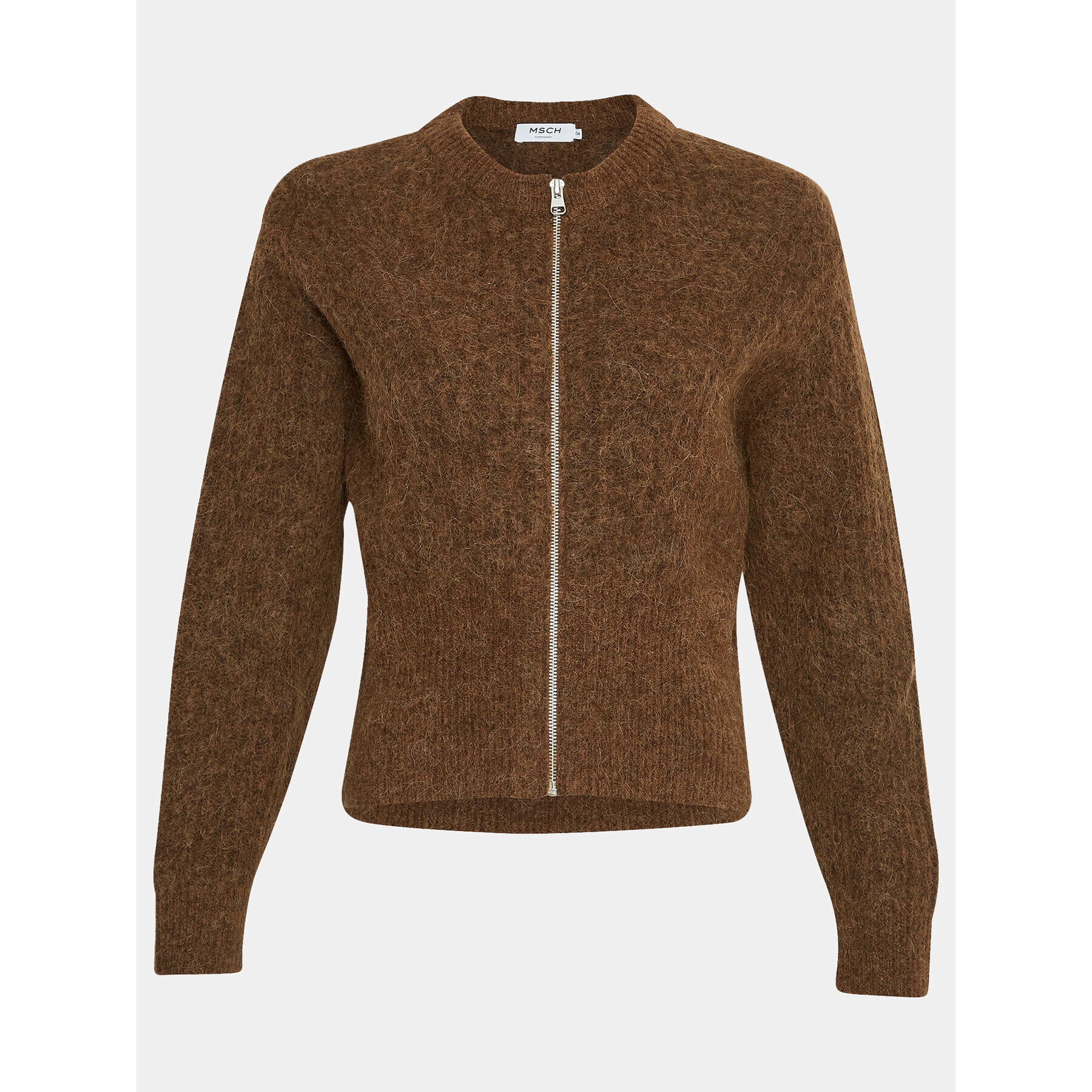 Moss Copenhagen Kardigán Mschsigune 17747 Barna Casual Fit - Pepit.hu