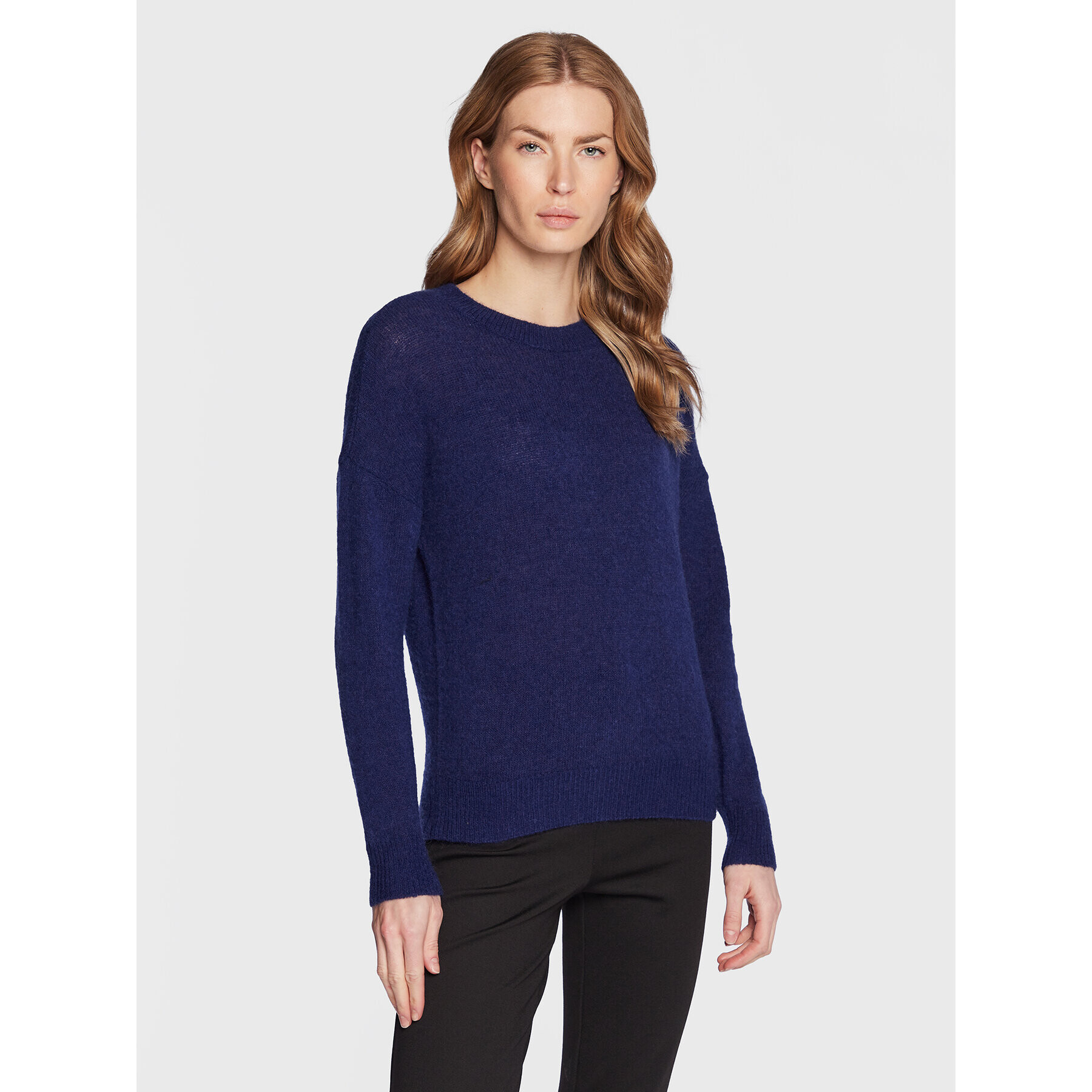 Moss Copenhagen Sweater Femme 17223 Sötétkék Regular Fit - Pepit.hu