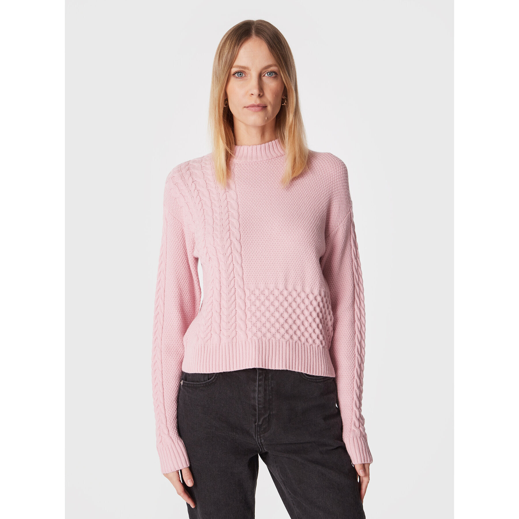 Moss Copenhagen Sweater Solbrit 17180 Rózsaszín Regular Fit - Pepit.hu