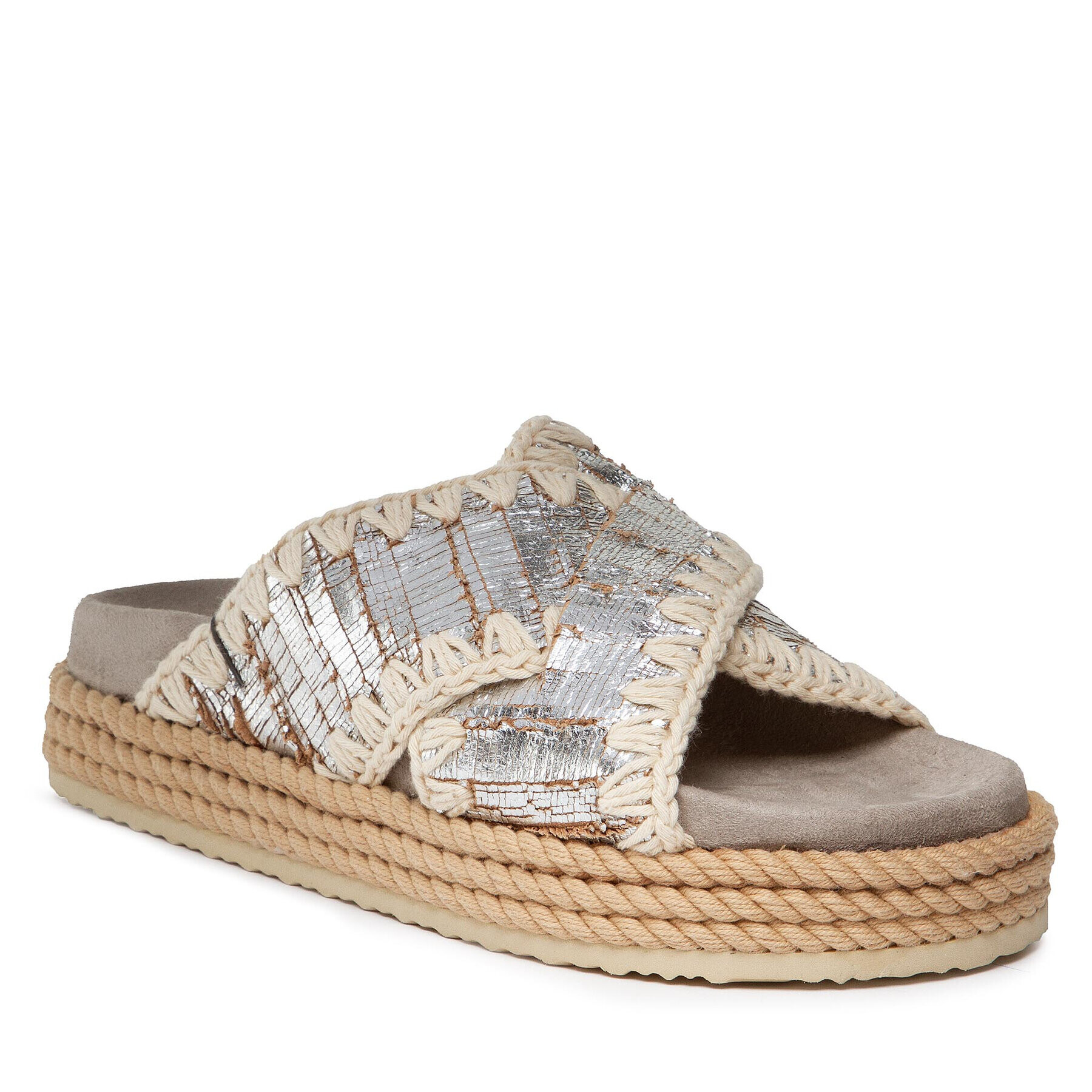 Mou Papucs Rope Bio Sandal #4 SW451001C Ezüst - Pepit.hu