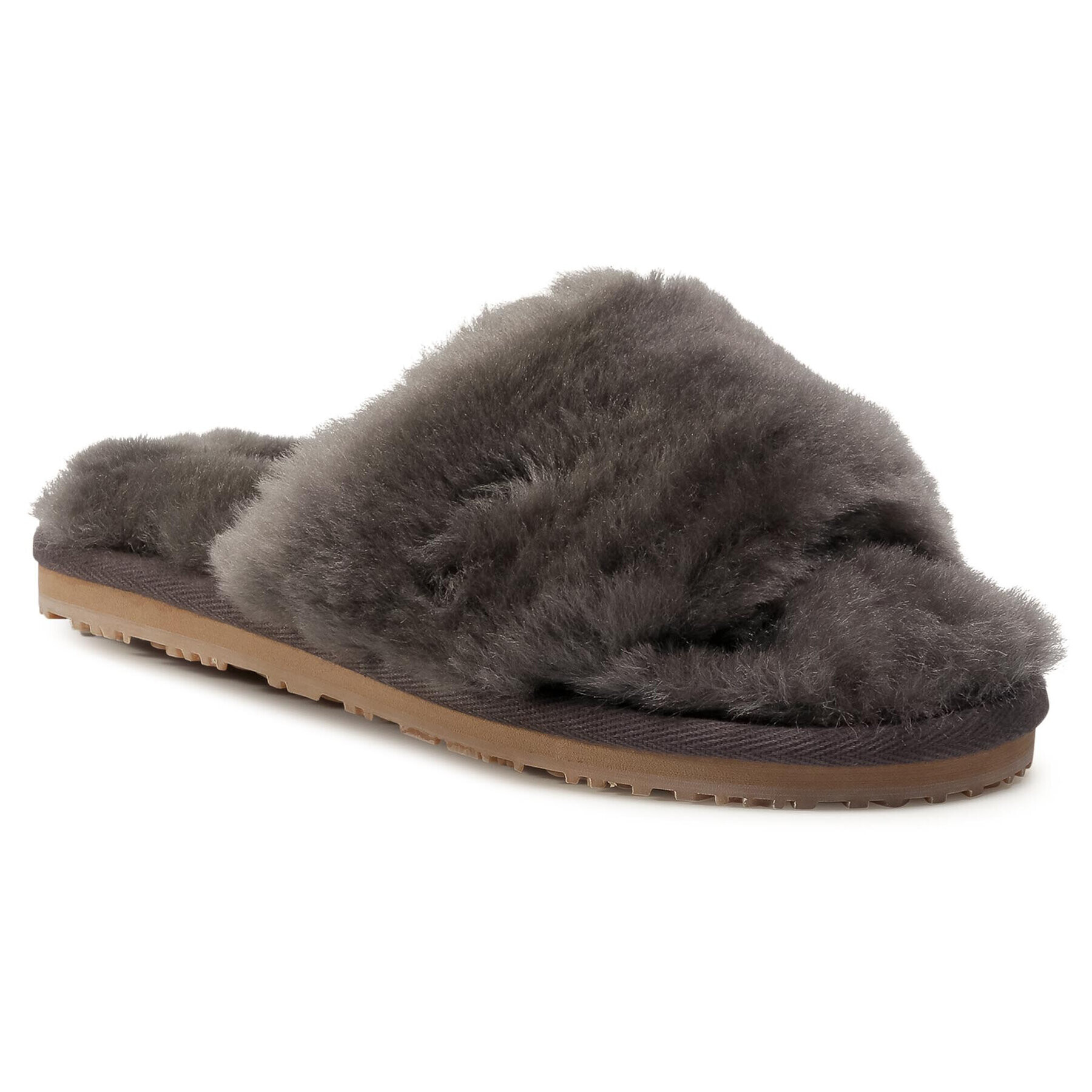 Mou Papucs Sheepskin Fur Slide Slipper FW161001L Szürke - Pepit.hu