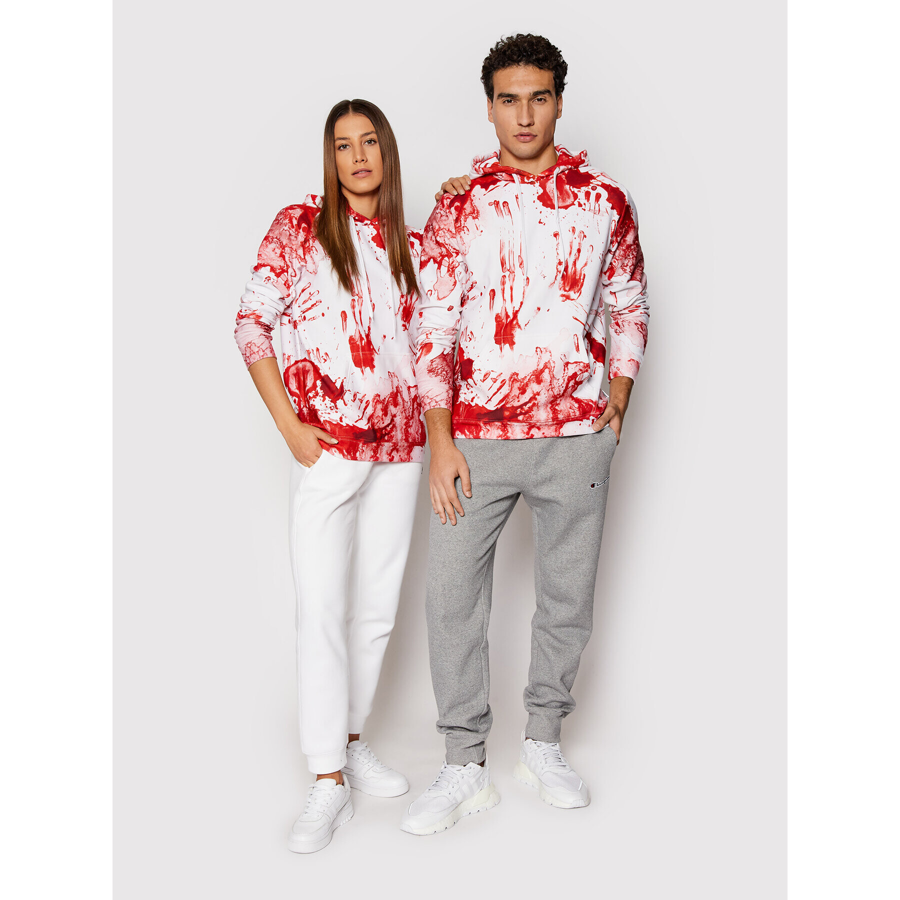 Mr. GUGU & Miss GO Pulóver Unisex Bloody Piros Regular Fit - Pepit.hu