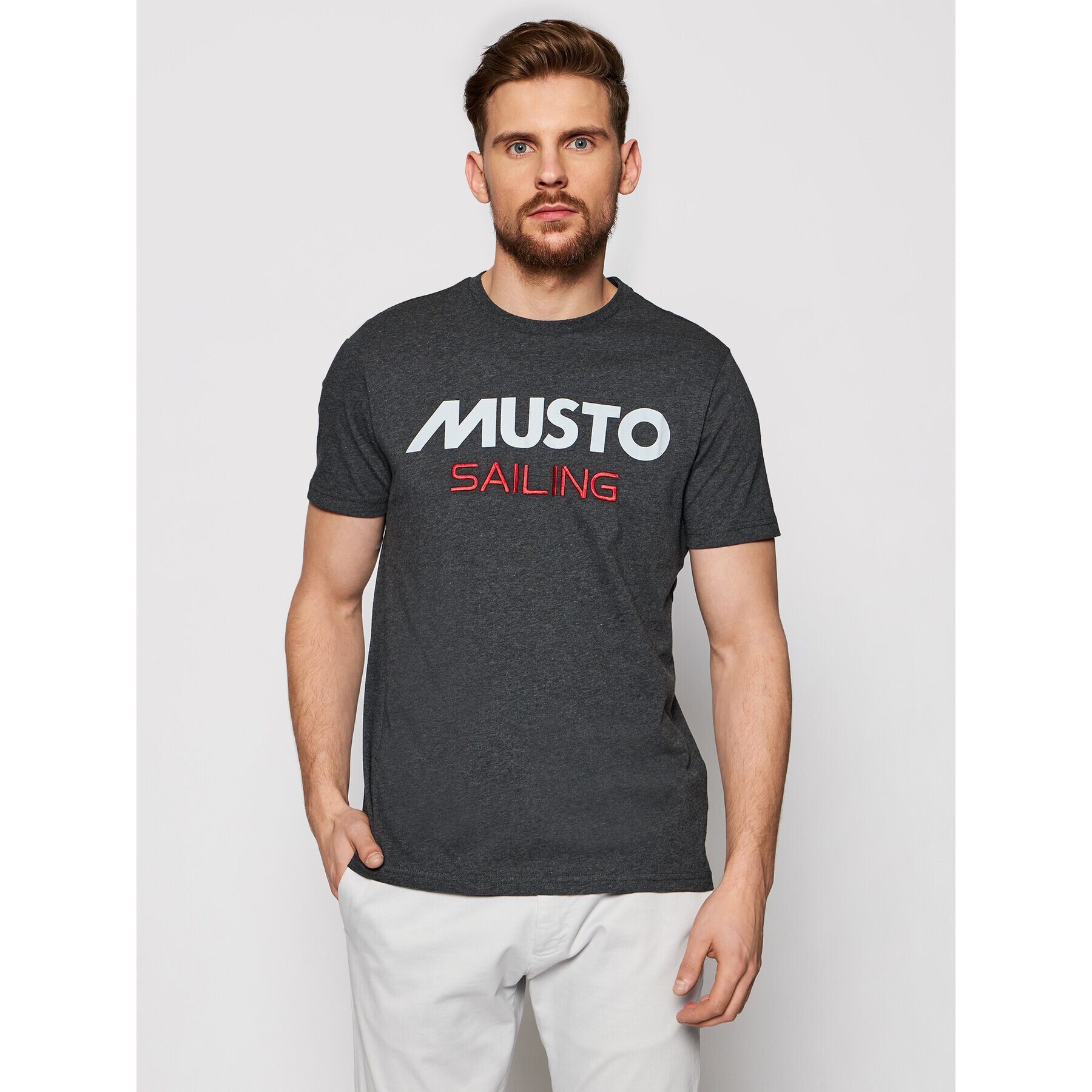 Musto Póló Tee 82020 Szürke Regular Fit - Pepit.hu