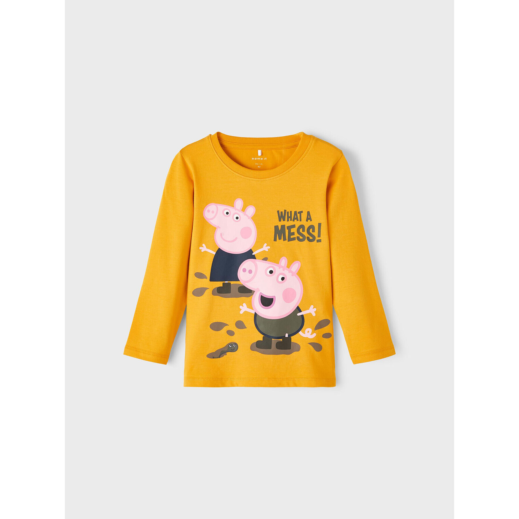 NAME IT Blúz PEPPA PIG 13208030 Sárga Regular Fit - Pepit.hu