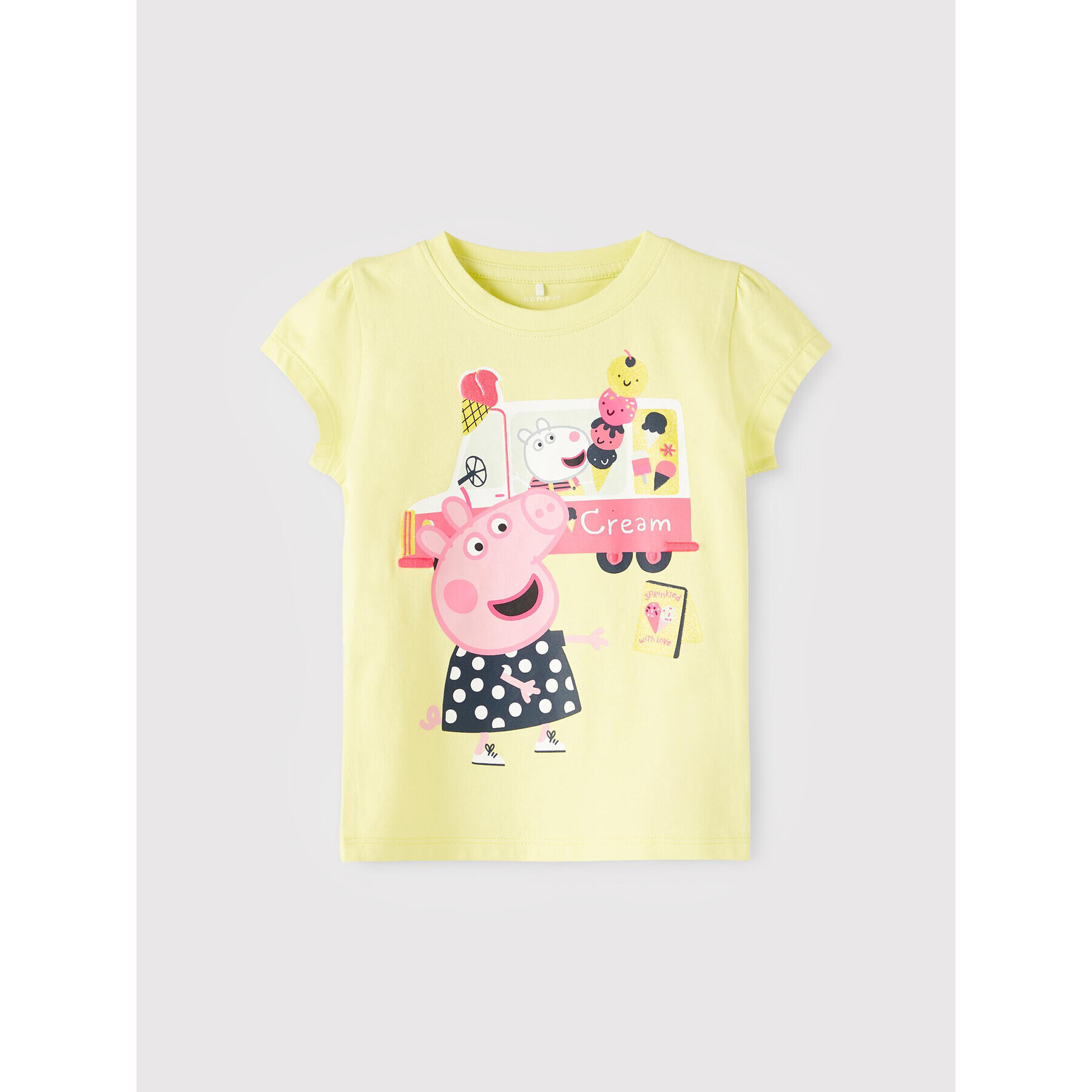 NAME IT Póló PEPPA PIG 13201304 Sárga Regular Fit - Pepit.hu