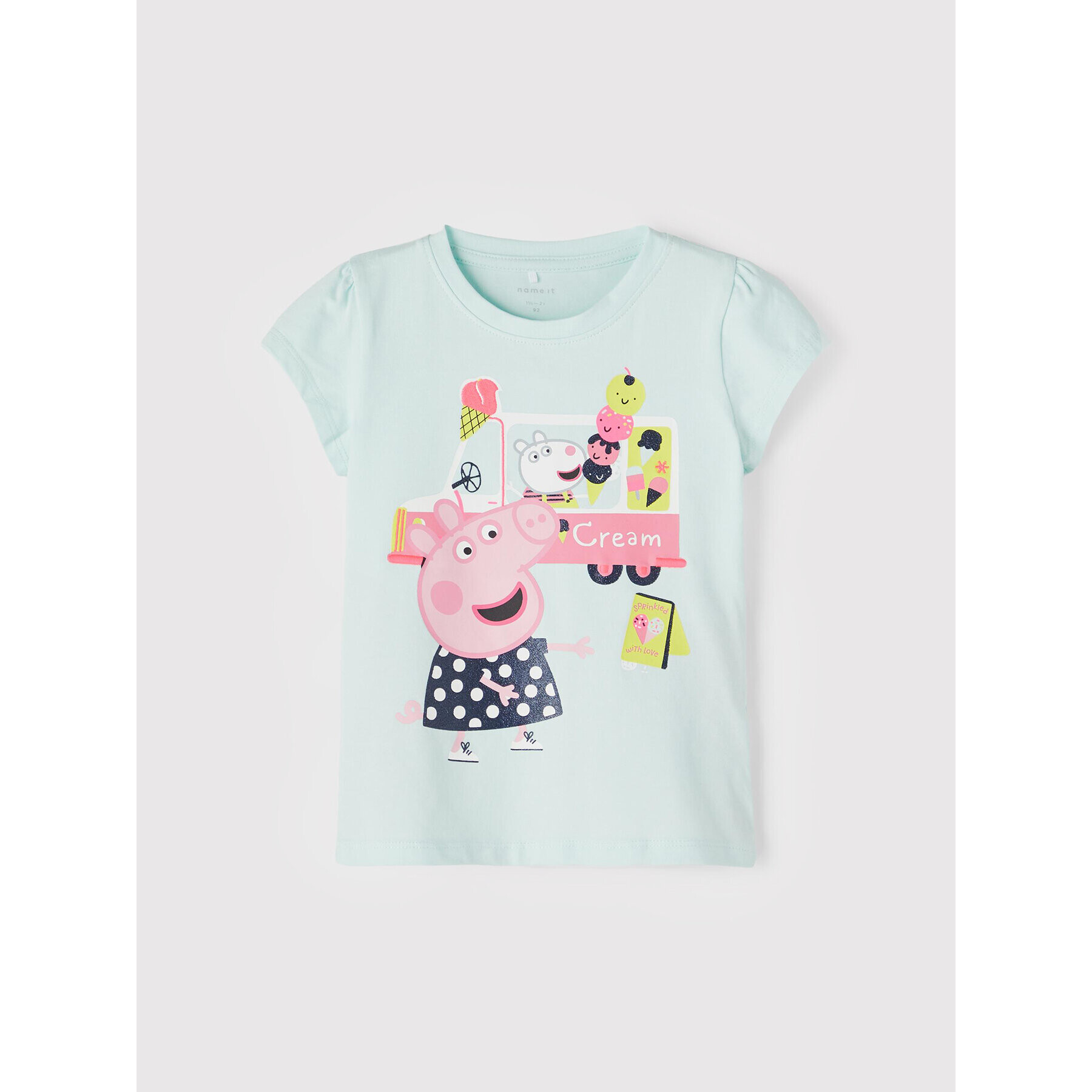 NAME IT Póló PEPPA PIG 13201304 Zöld Regular Fit - Pepit.hu