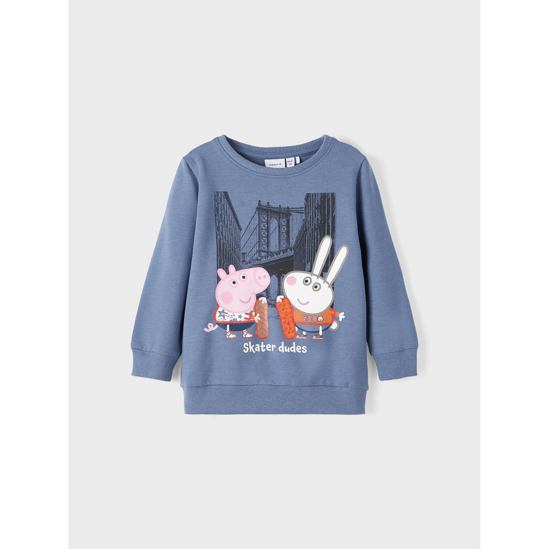 NAME IT Pulóver PEPPA PIG 13205302 Sötétkék Regular Fit - Pepit.hu