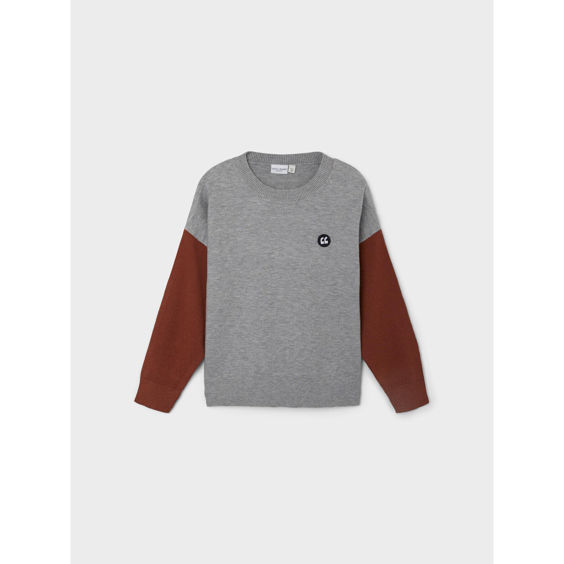 NAME IT Sweater 13206629 Szürke Regular Fit - Pepit.hu