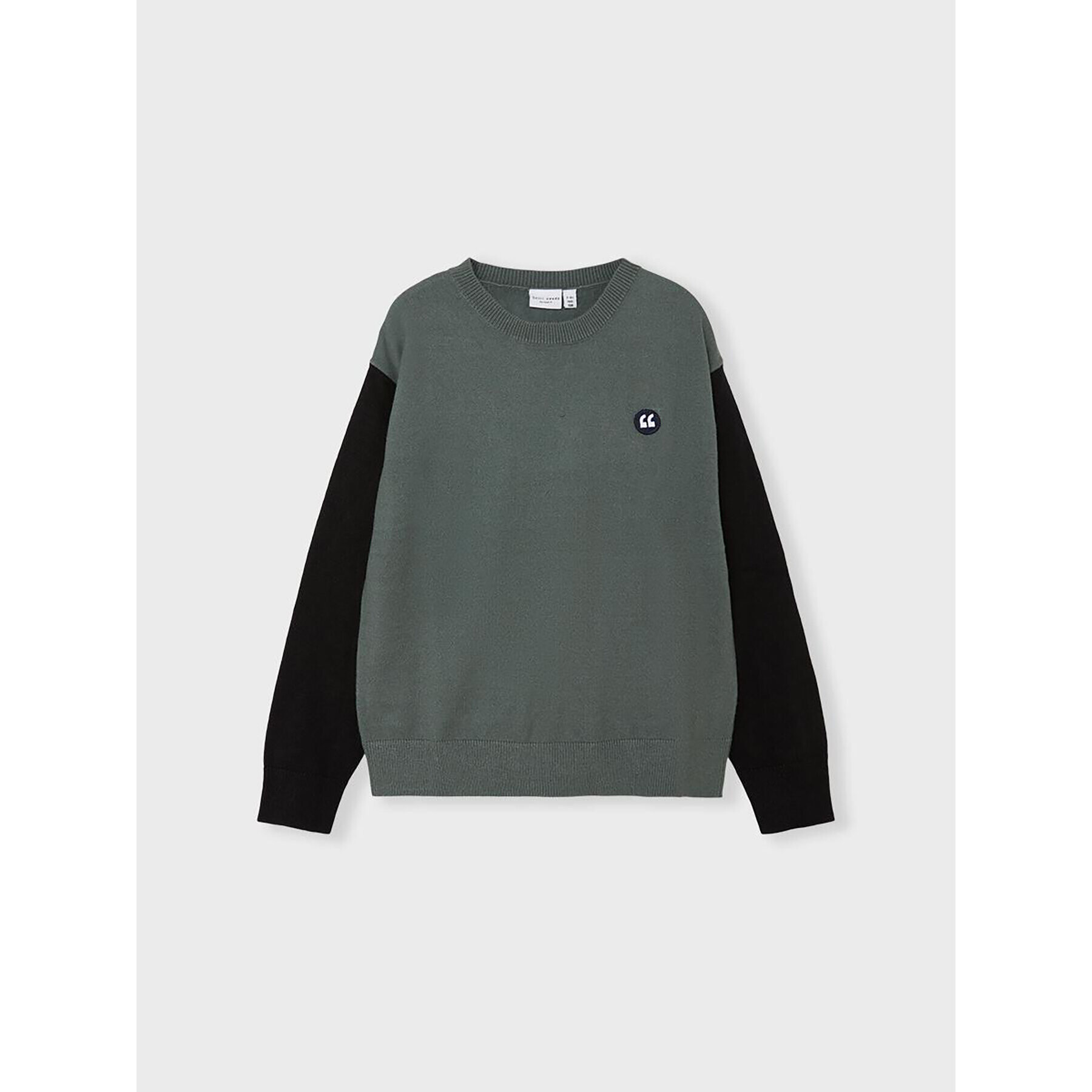 NAME IT Sweater 13206629 Zöld Regular Fit - Pepit.hu