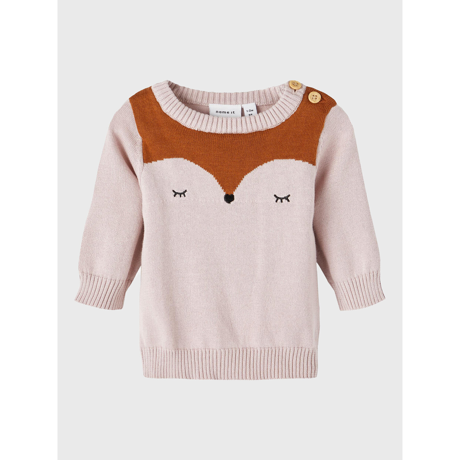 NAME IT Sweater 13207072 Rózsaszín Regular Fit - Pepit.hu