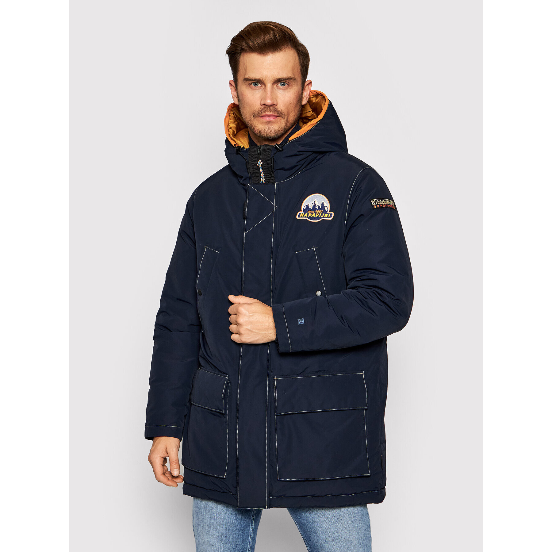 Napapijri Parka Asther NP0A4FLI Sötétkék Regular Fit - Pepit.hu