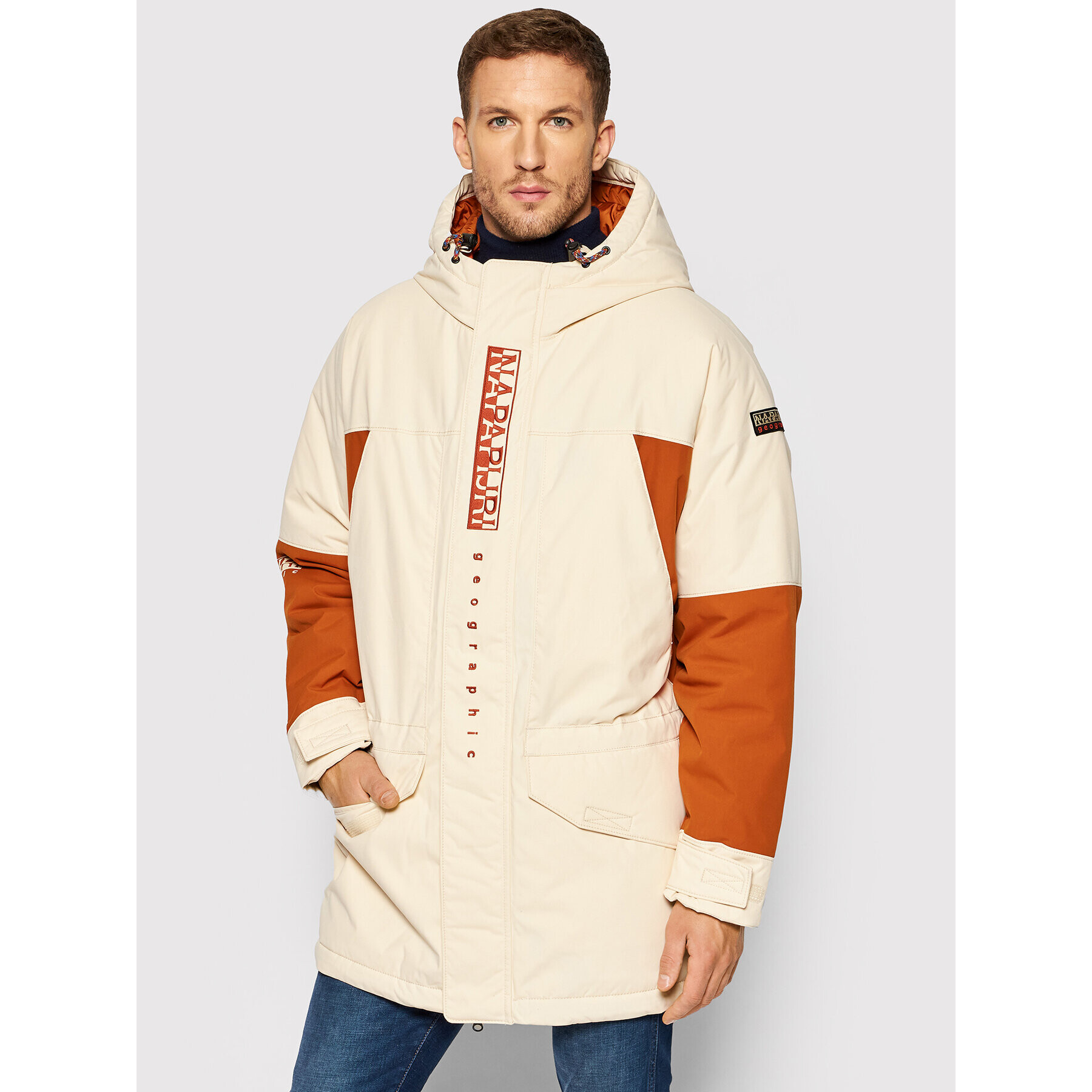 Napapijri Parka NP0A4FPQ Bézs Regular Fit - Pepit.hu