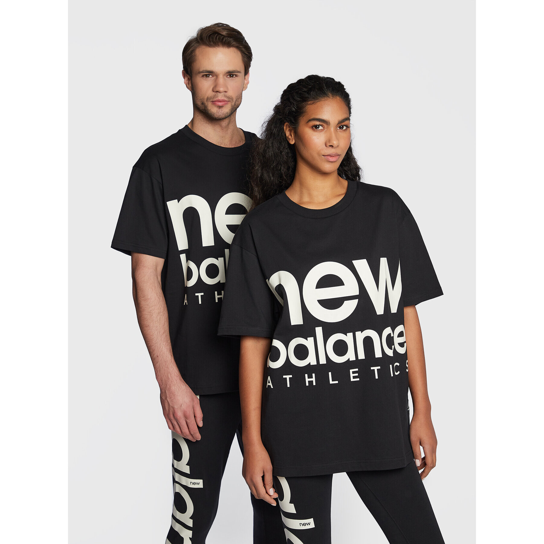 New Balance Póló Unisex Athletics UT23505 Fekete Oversize - Pepit.hu