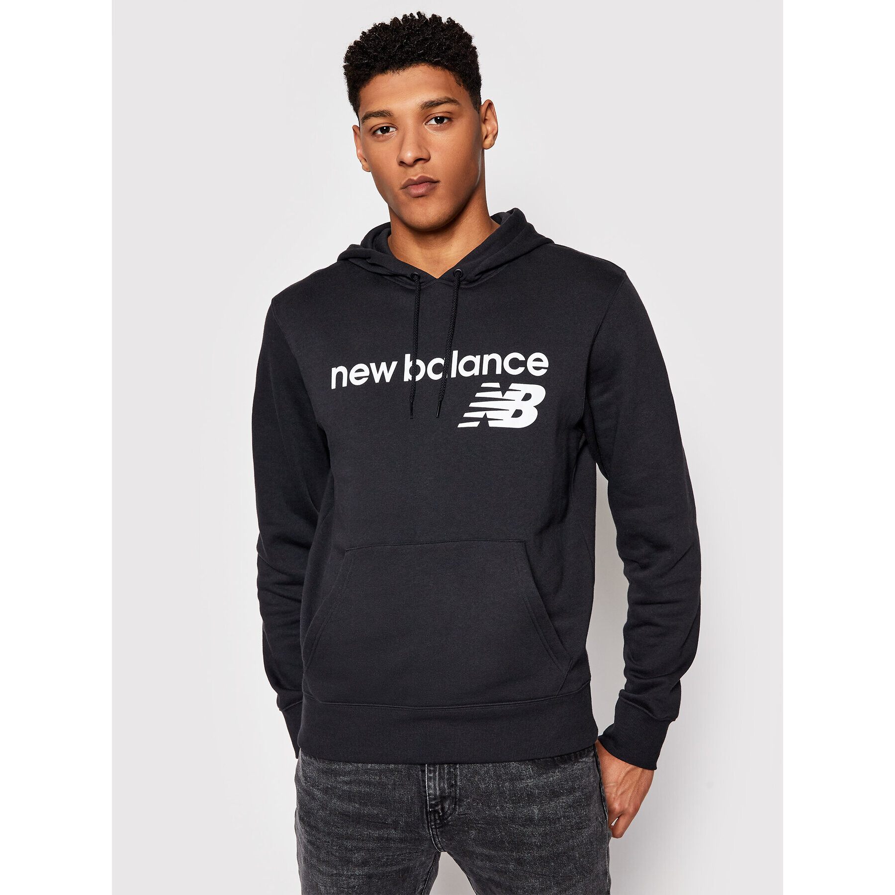 New Balance Pulóver C C F Hoodie MT03910 Fekete Relaxed Fit - Pepit.hu