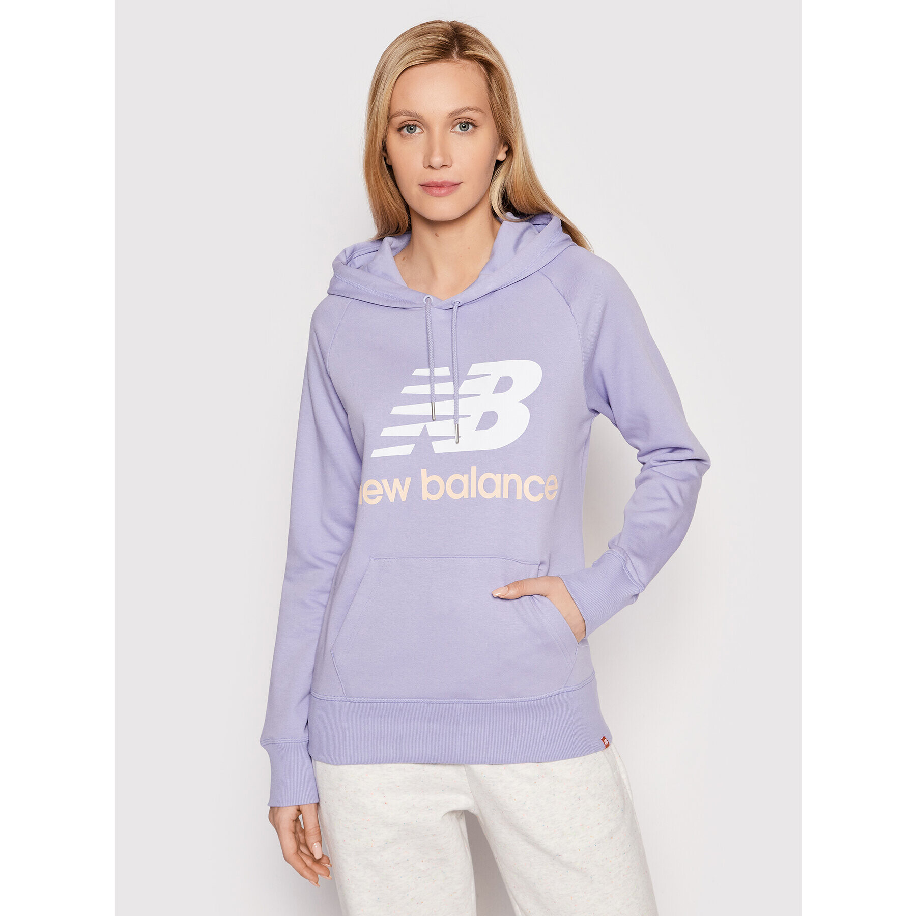 New Balance Pulóver WT03550 Lila Relaxed Fit - Pepit.hu