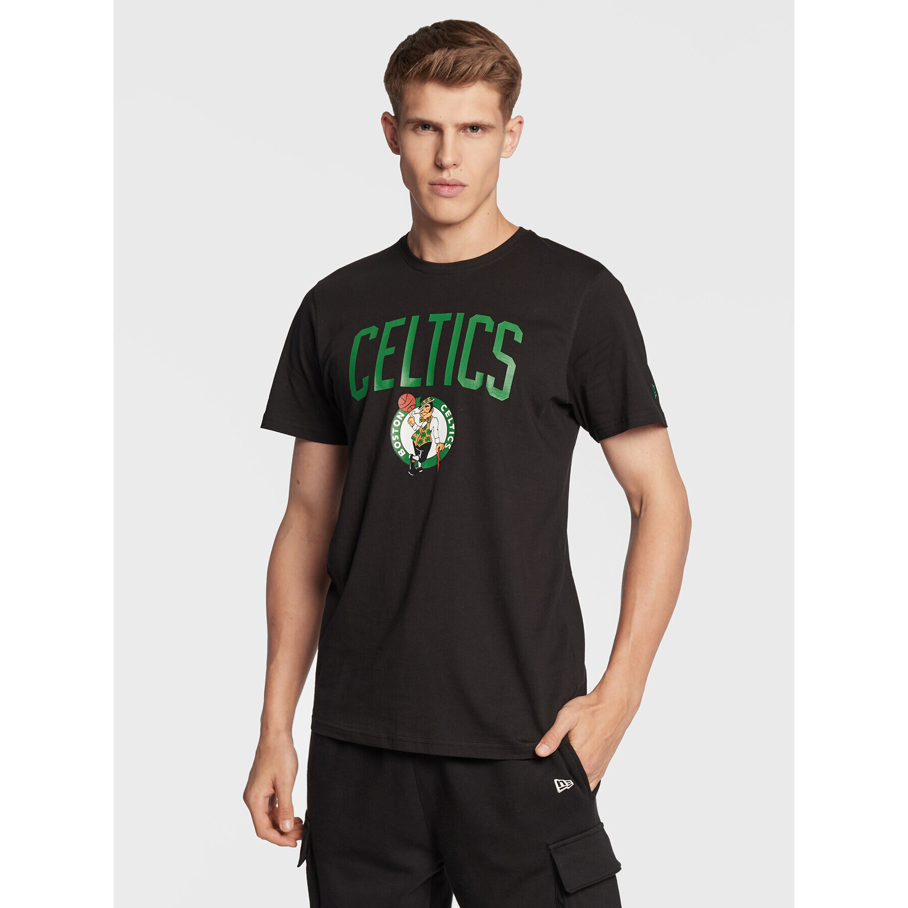 New Era Póló Boston Celtics Team Logo 11546157 Fekete Regular Fit - Pepit.hu