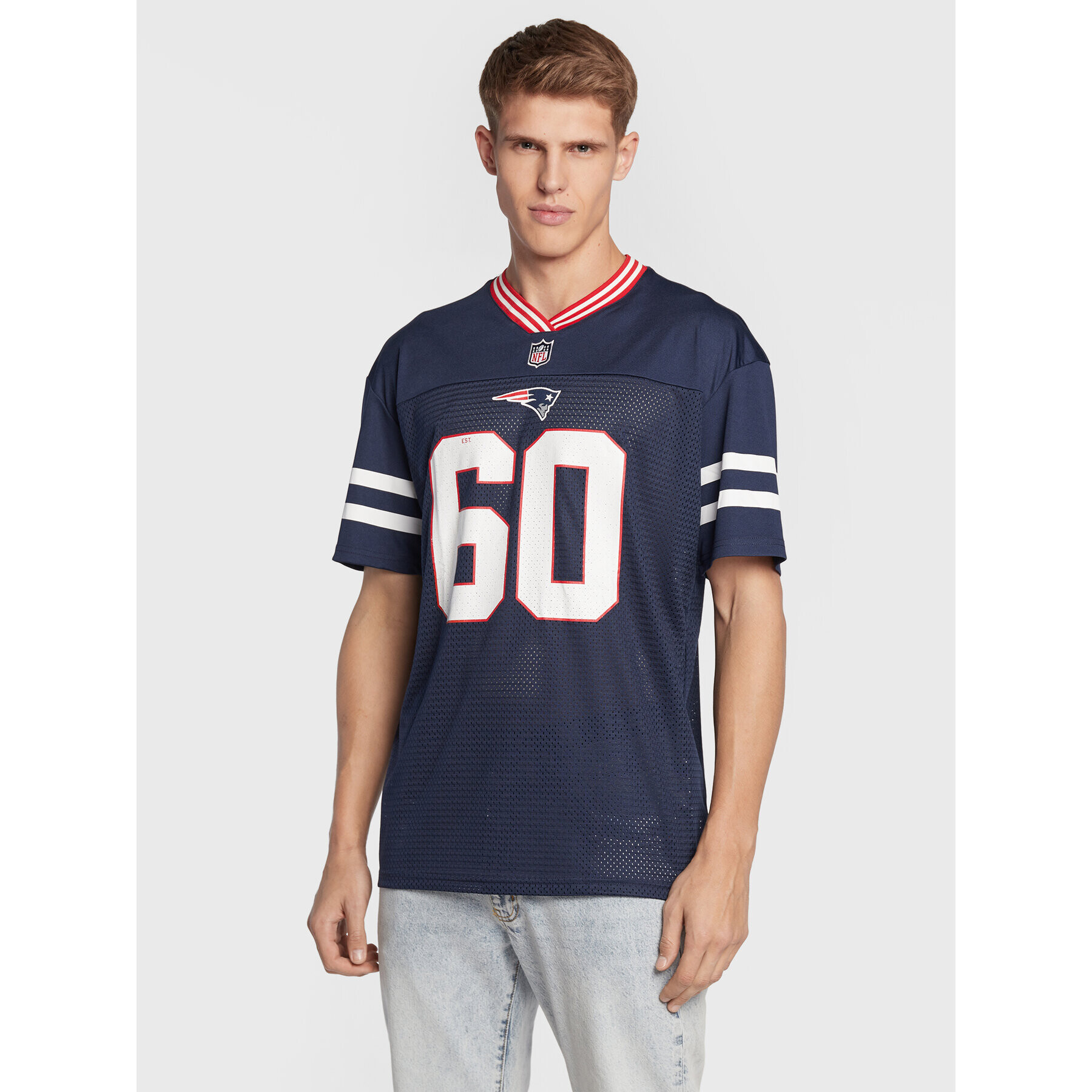 New Era Póló New England Patriots 12572538 Sötétkék Oversize - Pepit.hu