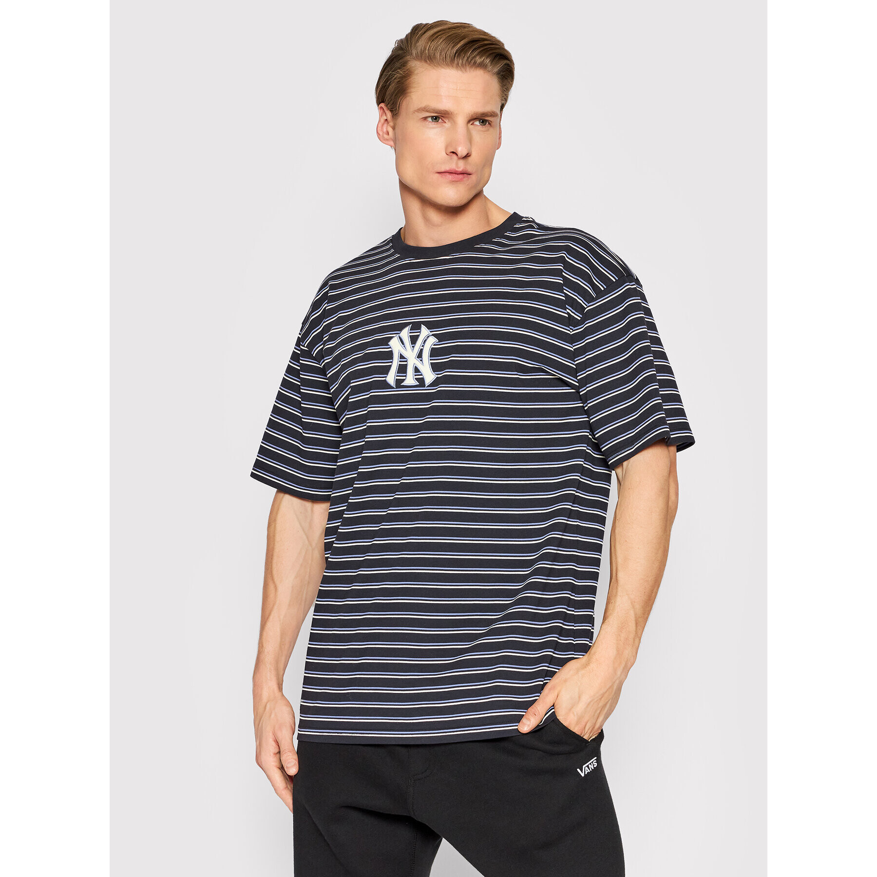 New Era Póló New York Yankees 12893155 Sötétkék Oversize - Pepit.hu