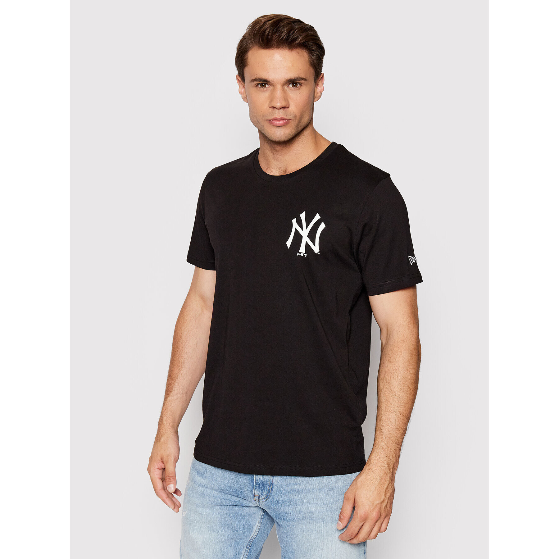 New Era Póló New York Yankees Mlb League Essential 13083957 Fekete Relaxed Fit - Pepit.hu