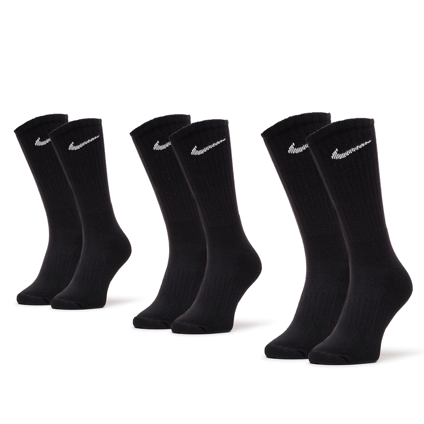 Nike 3 pár hosszú szárú férfi zokni SX4508-001 Fekete - Pepit.hu