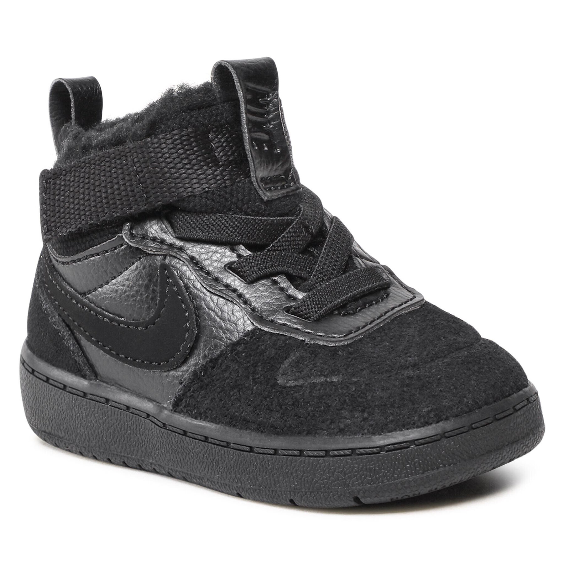 Nike Cipő Court Borough Mid 2 Boot Md CQ4027 001 Fekete - Pepit.hu