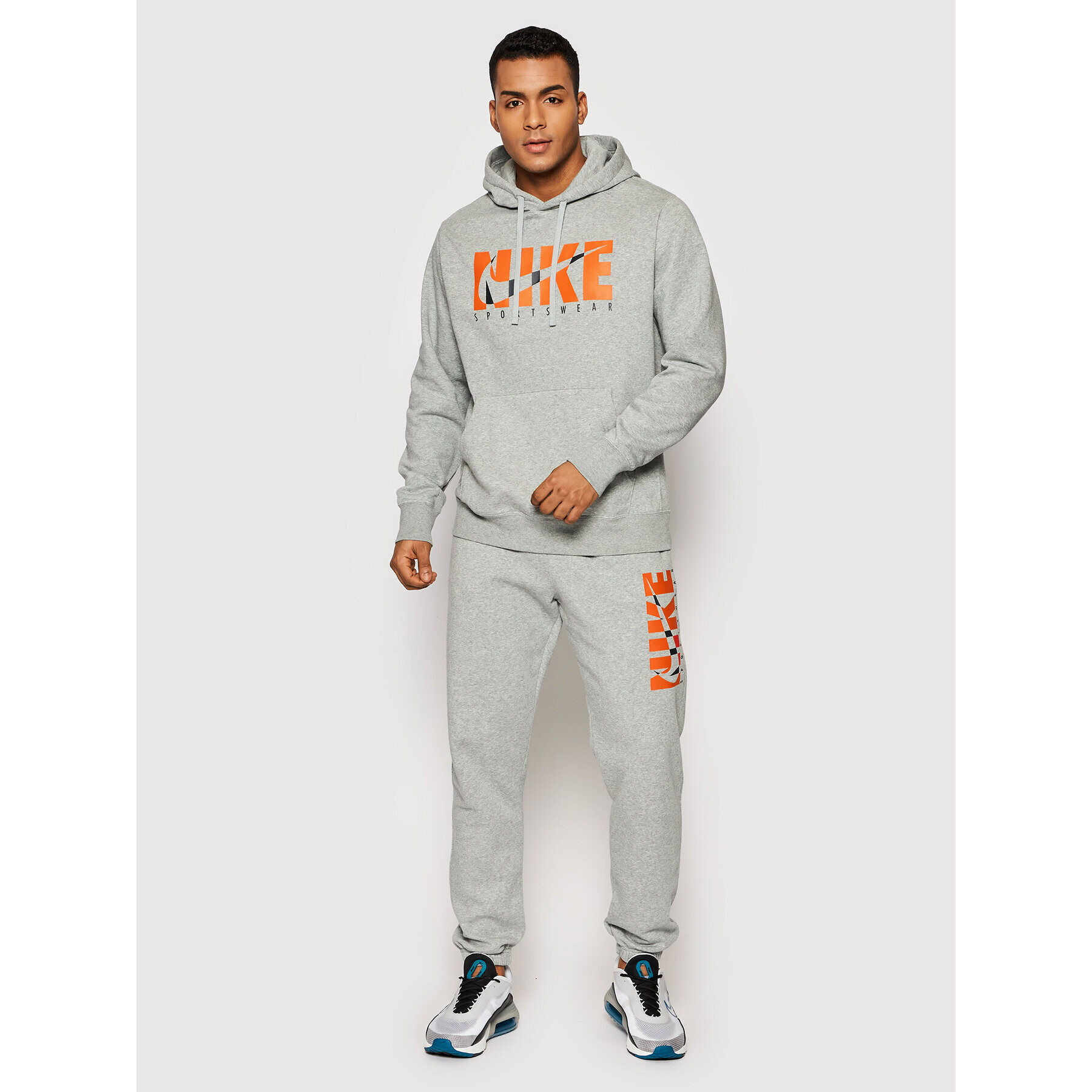 Nike Melegítő Sportswear Graphic DD5242 Szürke Regular Fit - Pepit.hu