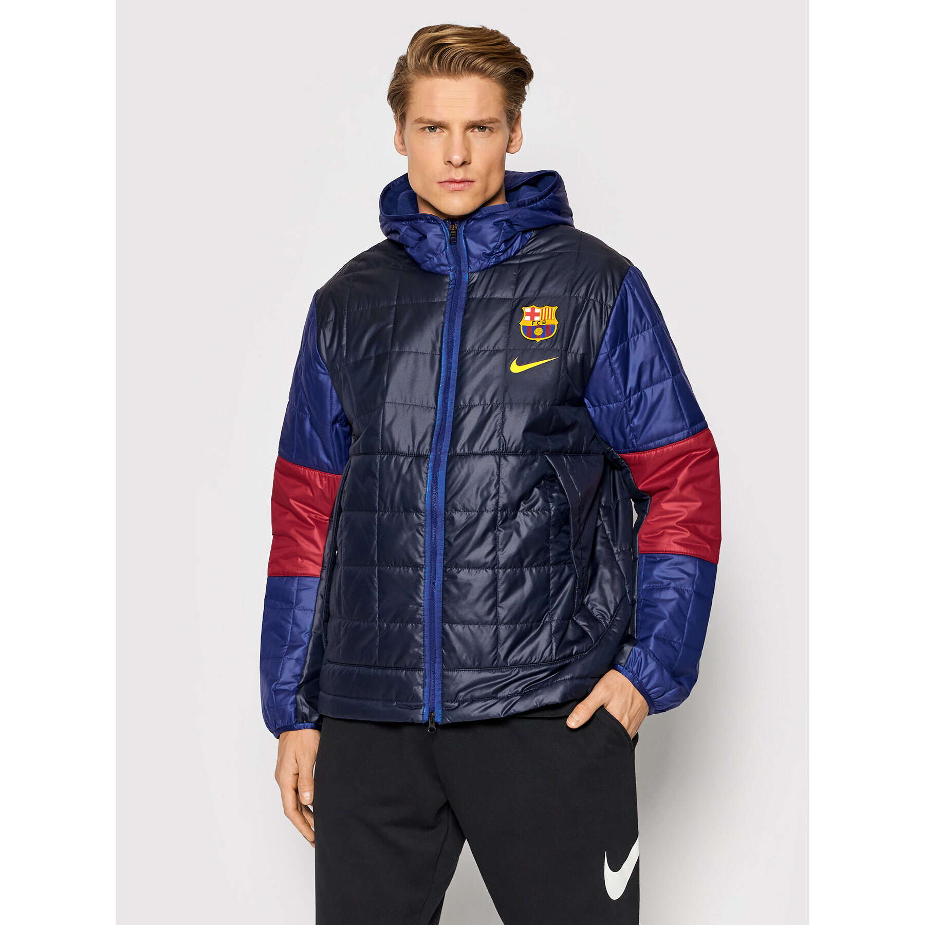 Nike Pehelykabát FC Barcelona DM0607 Sötétkék Regular Fit - Pepit.hu