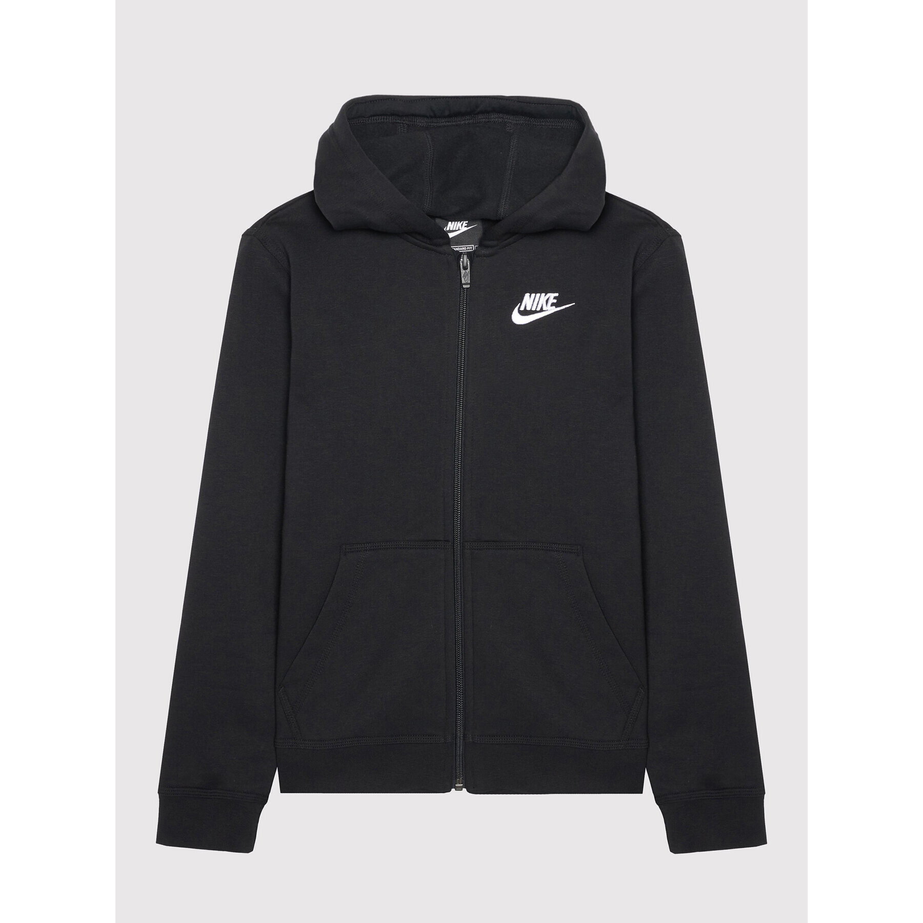 Nike Pulóver Club Older BV3699 Fekete Standard Fit - Pepit.hu