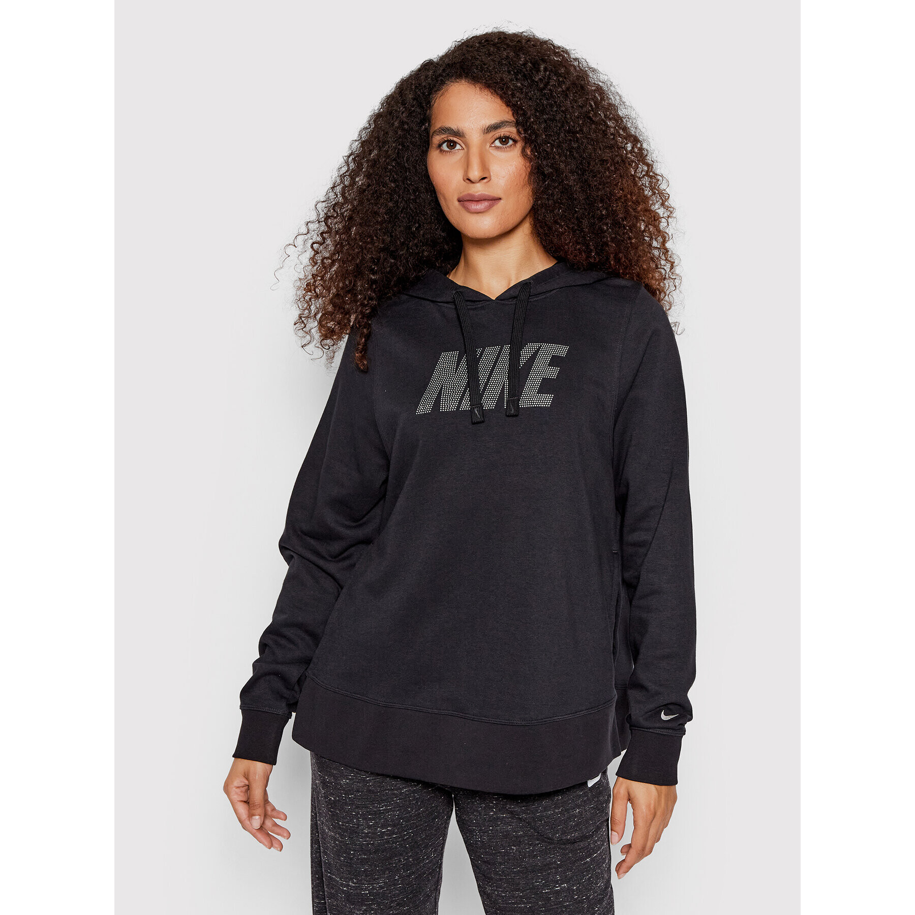 Nike Pulóver Dri-Fit DM2883 Fekete Oversize - Pepit.hu