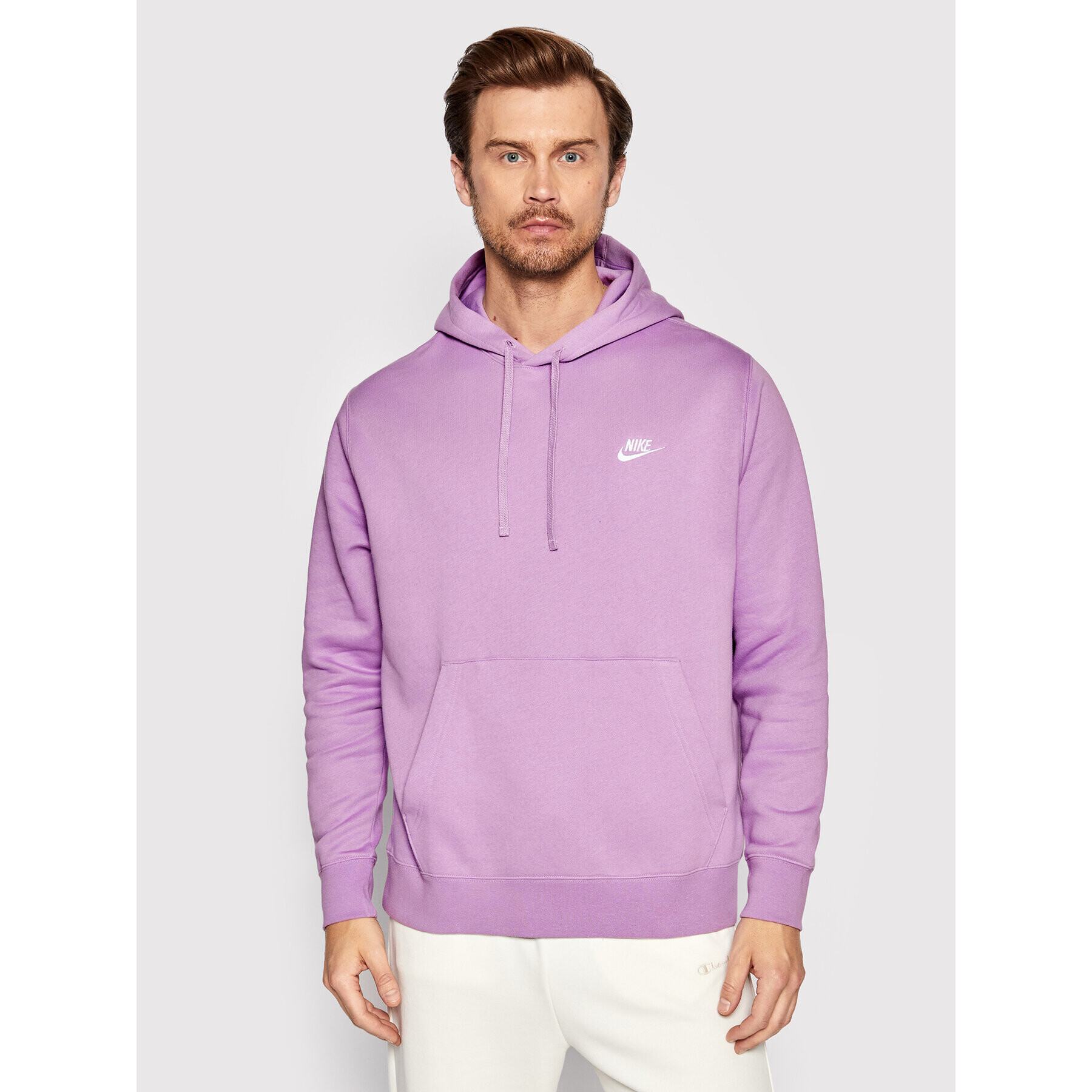 Nike Pulóver Sportswear Club BV2654 Lila Regular Fit - Pepit.hu